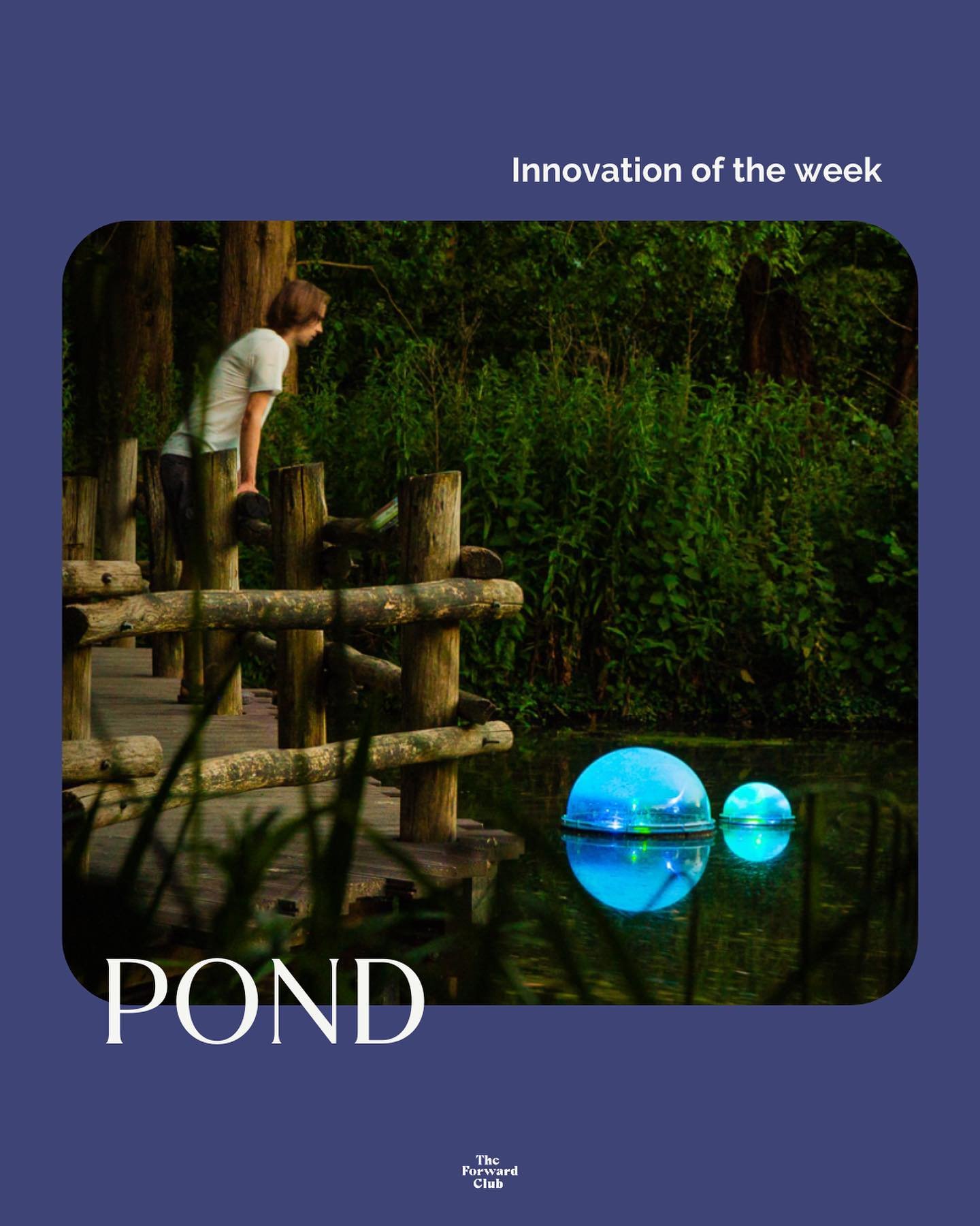 The invisible underwater world becomes in reach with POND vibrant domes. Each POND, Power Of Nature-based Design, illuminates a path towards healthier water and therefore a cleaner planet! 🌎 

Beauty bonus: POND domes brings the underwater world abo