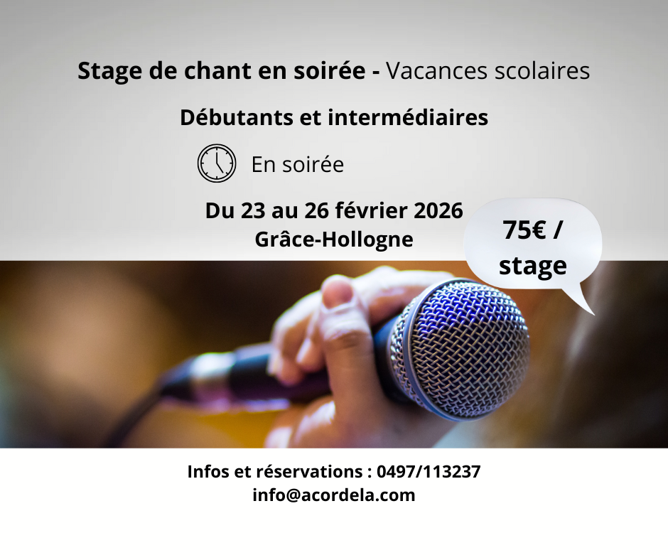 Stage de chant