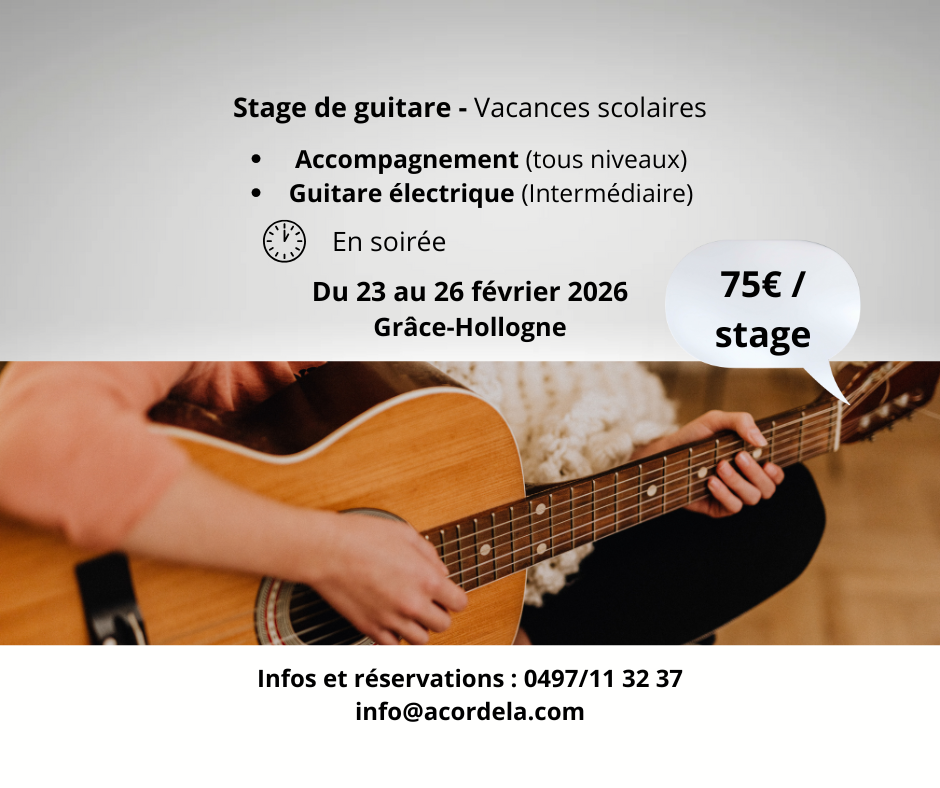 Stage de guitare