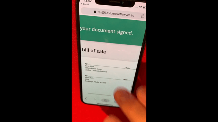 Video taken from user testing sessions