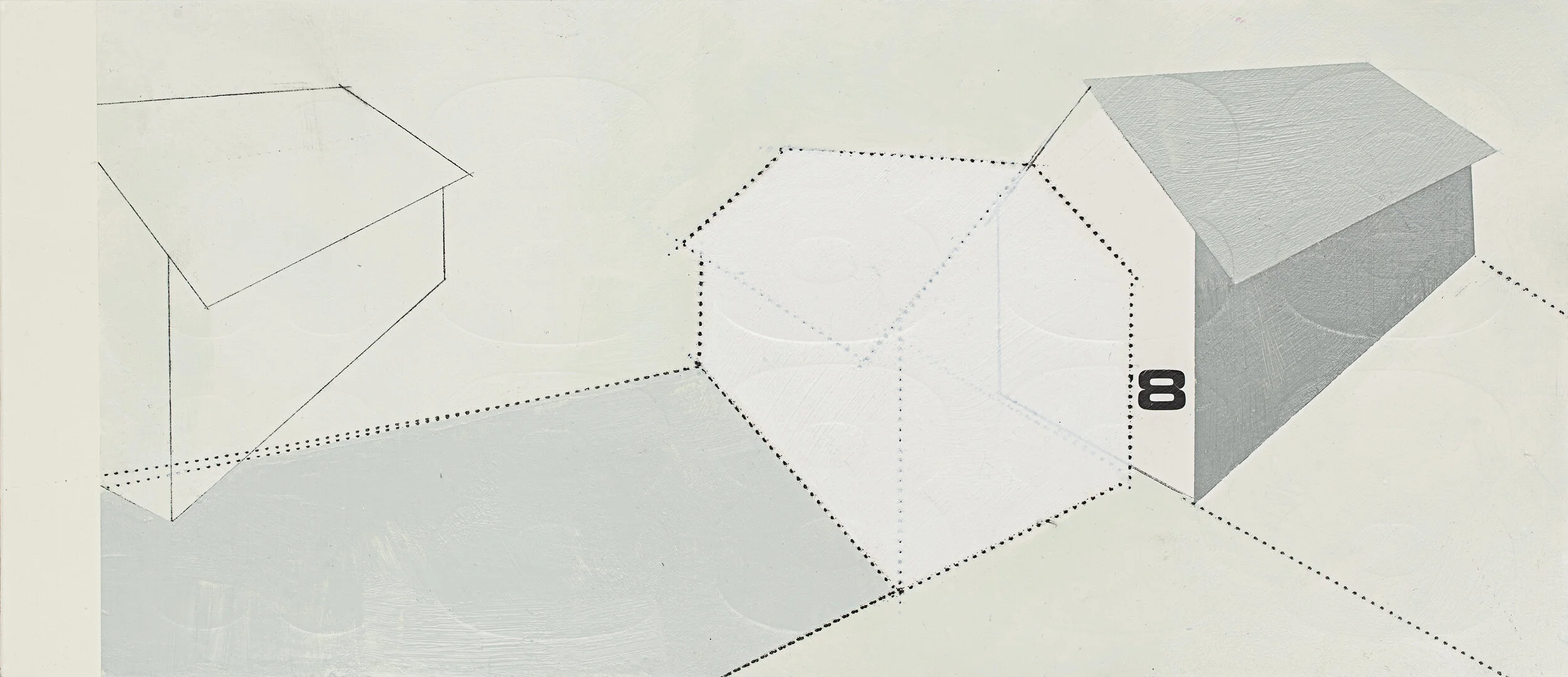 Building 8 | Size (h w d): 16.5 x 37.8 cm |  	Price: £100