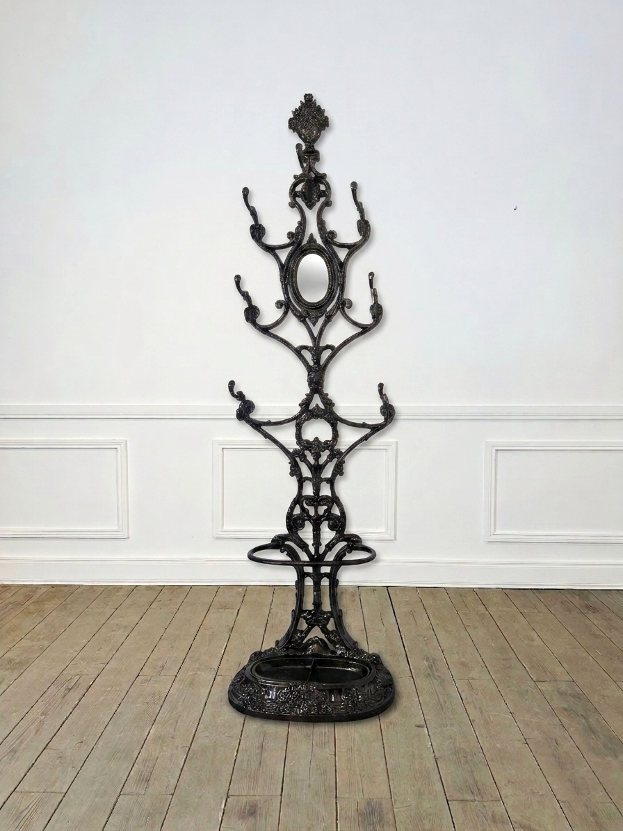 Porte-manteau en fonte 19ème (H 210 cm)