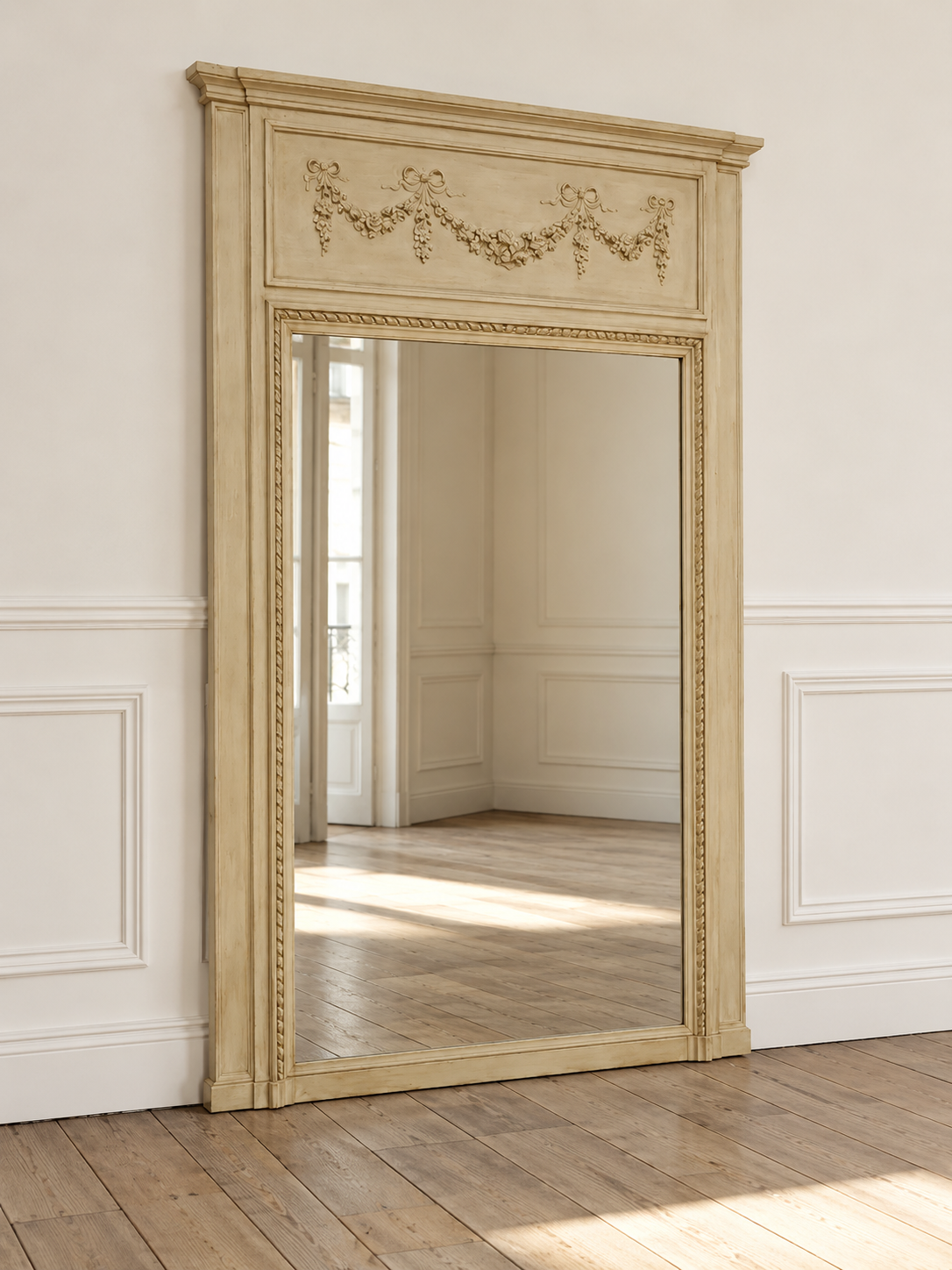 Grand miroir trumeau, 19ème (115 x H 175 cm)