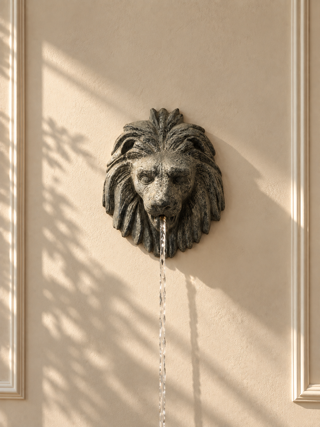 Fontaine tête de lion