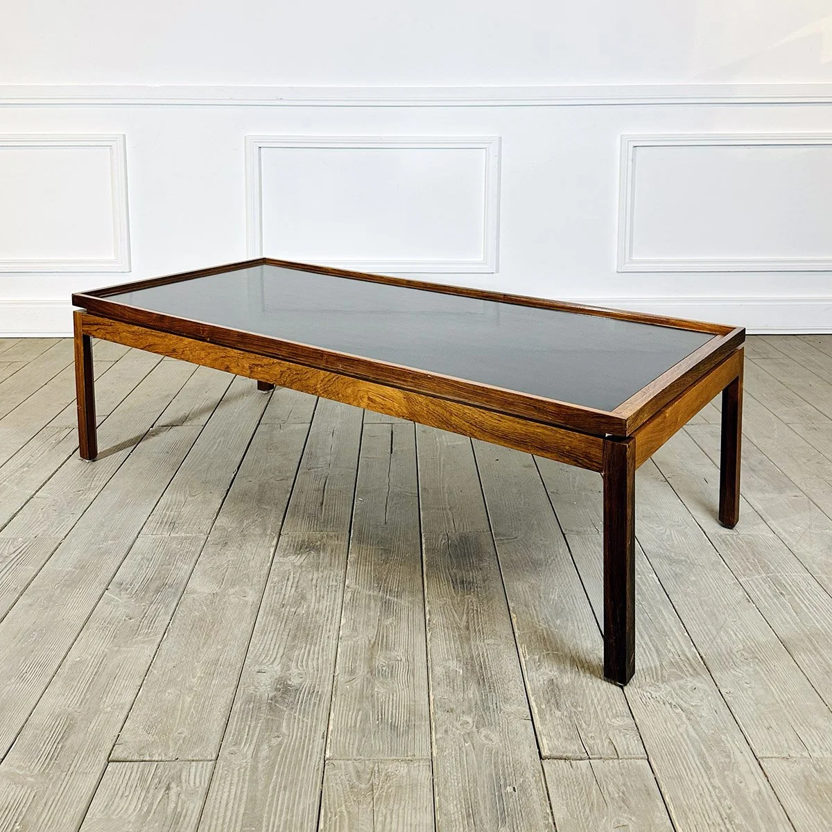 Table basse en palissandre (74 x 165 cm - H 49 cm)