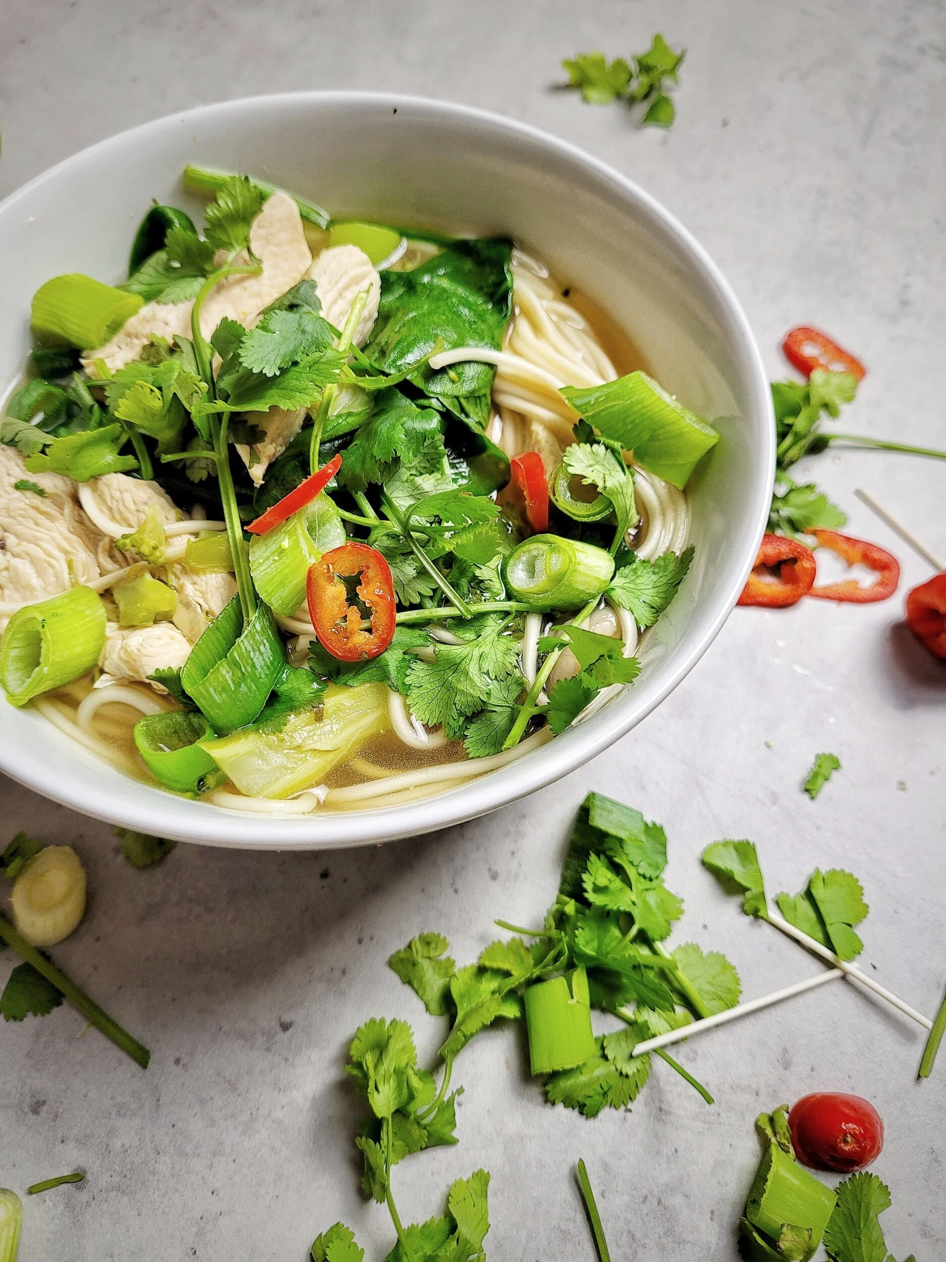 Chinese chicken noodle soup