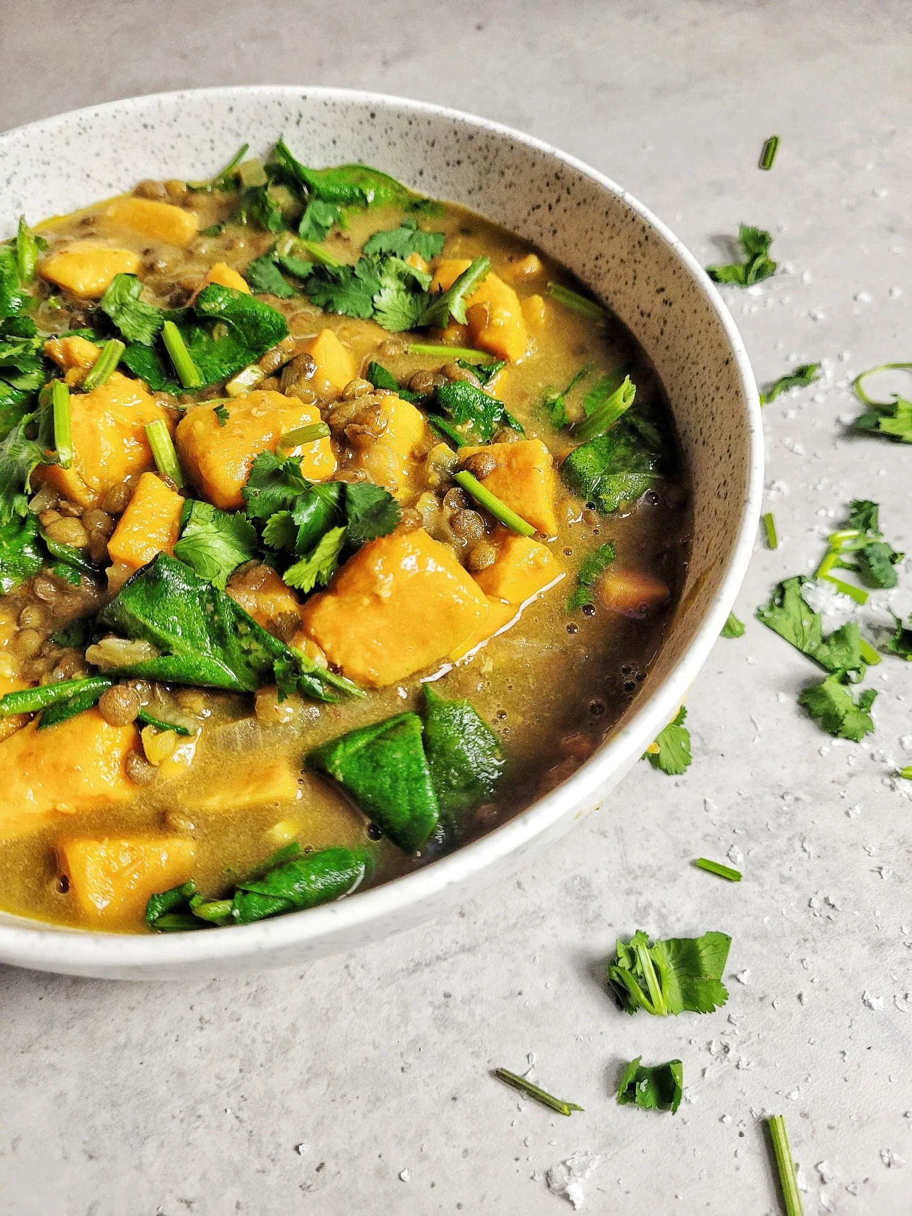 Sweet potato coconut curry stew