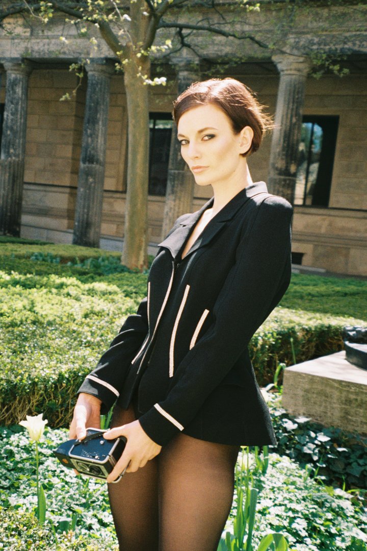 THIERRY MUGLER Rare Archive Iconic F/W 1998 Runway Crystal Blazer Documented by Helmut Newton