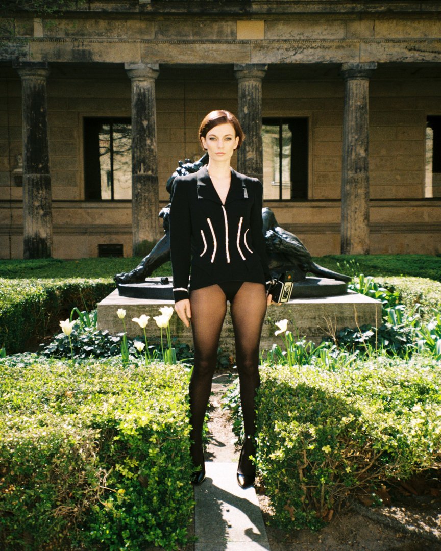 THIERRY MUGLER Rare Archive Iconic F/W 1998 Runway Crystal Blazer Documented by Helmut Newton