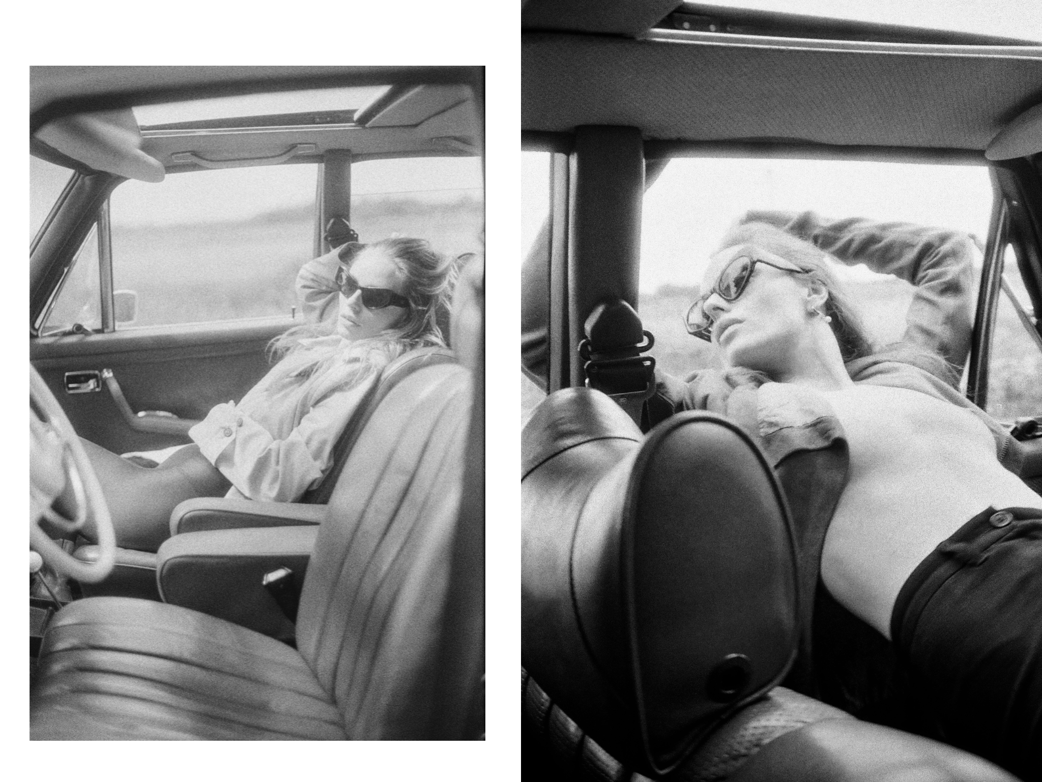 Maria in Yves Saint Laurent by Tom Ford & Rick Owens, photographed in Brandenburg, 2023