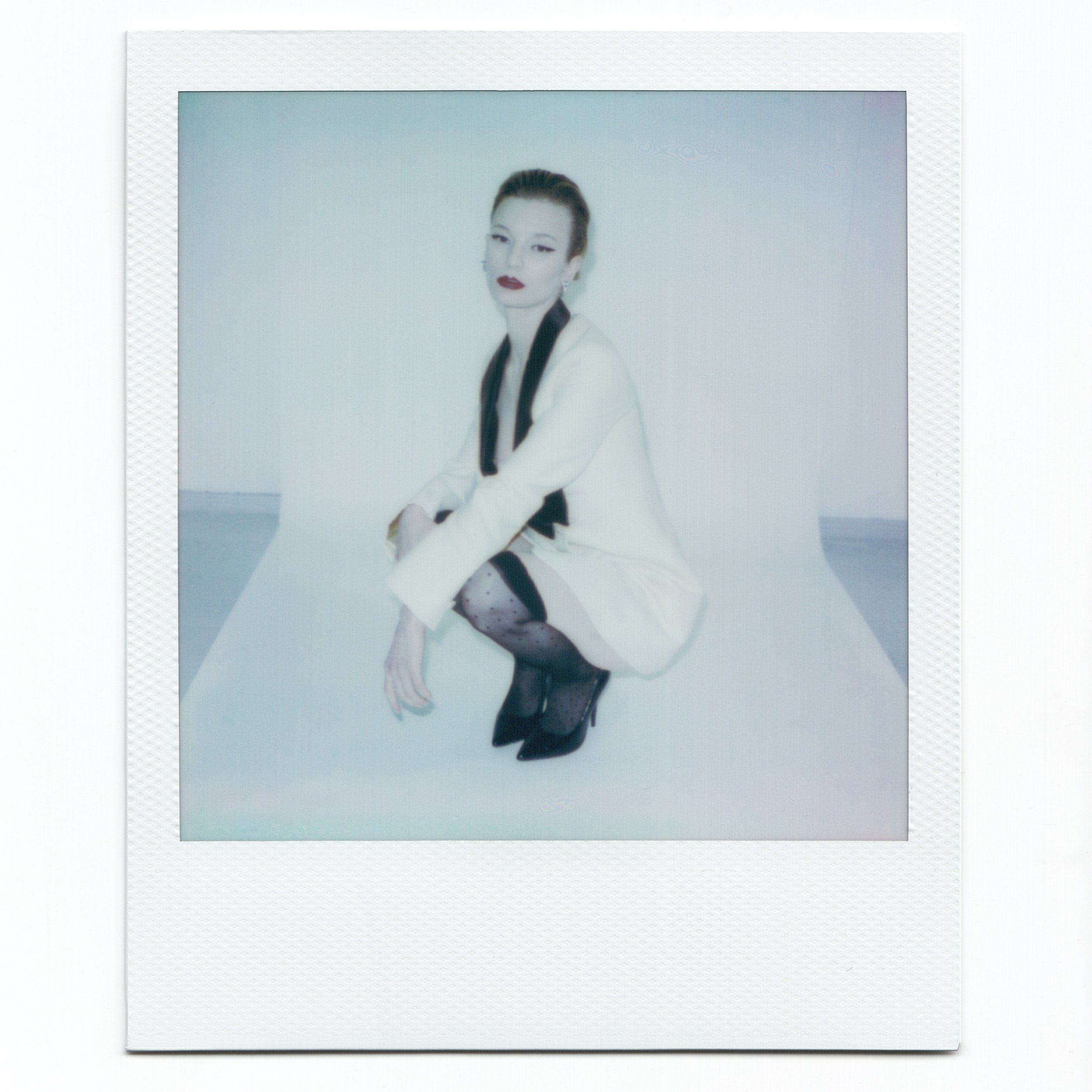 Model in vintage Yves Saint Laurent