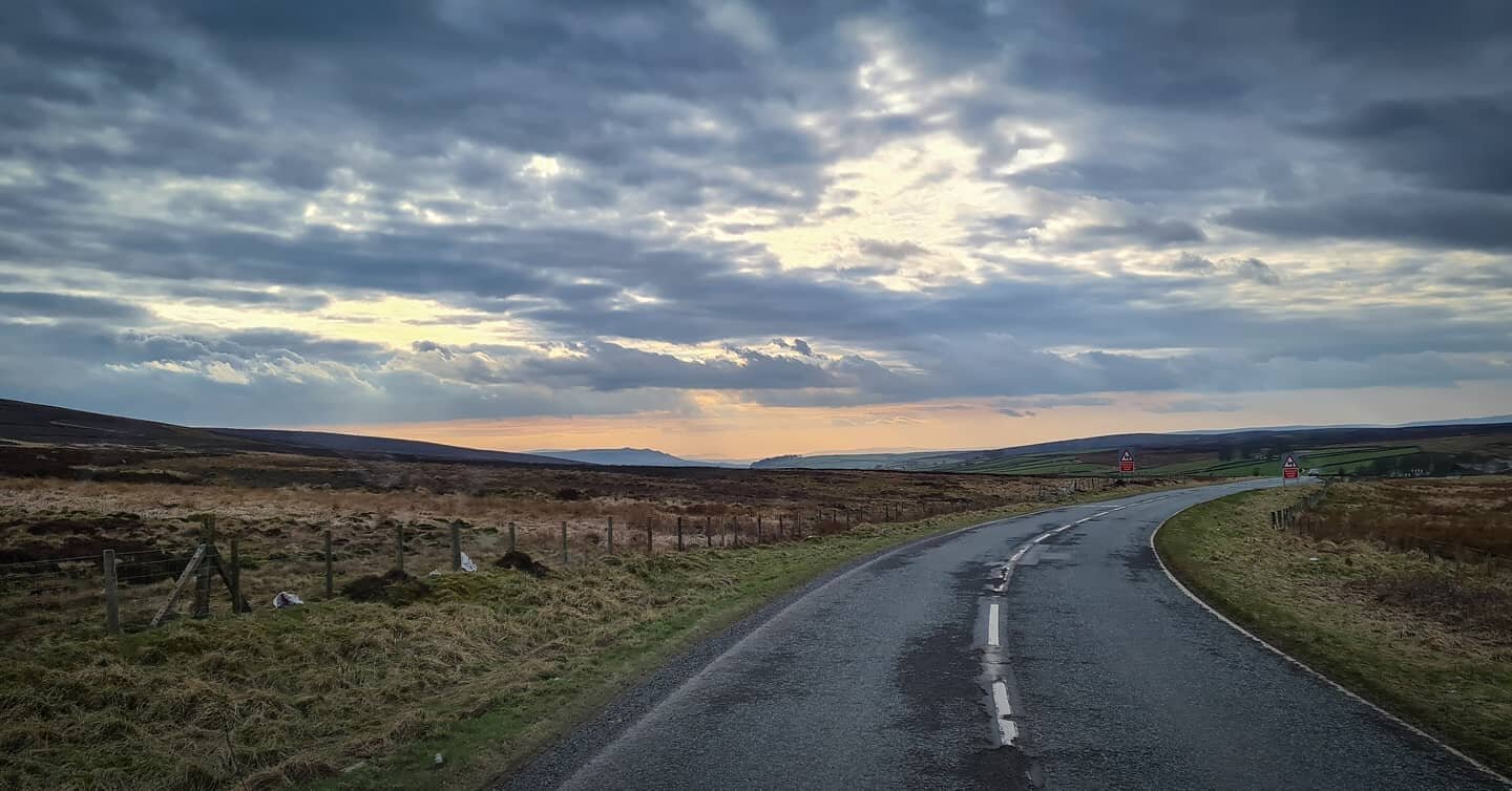 View from the office on way home after a trip to Filey and Bridlington - Top of Beamsley Hill, North Yorkshire

#landscapephotography #landscapelovers #northyorkshire #yorkshiredales #truckerslife #truckinglifestyle #sunsetphotography