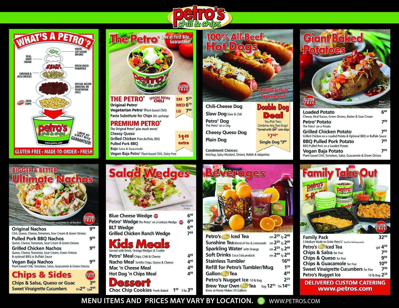 Menu — Petro's Chili & Chips™
