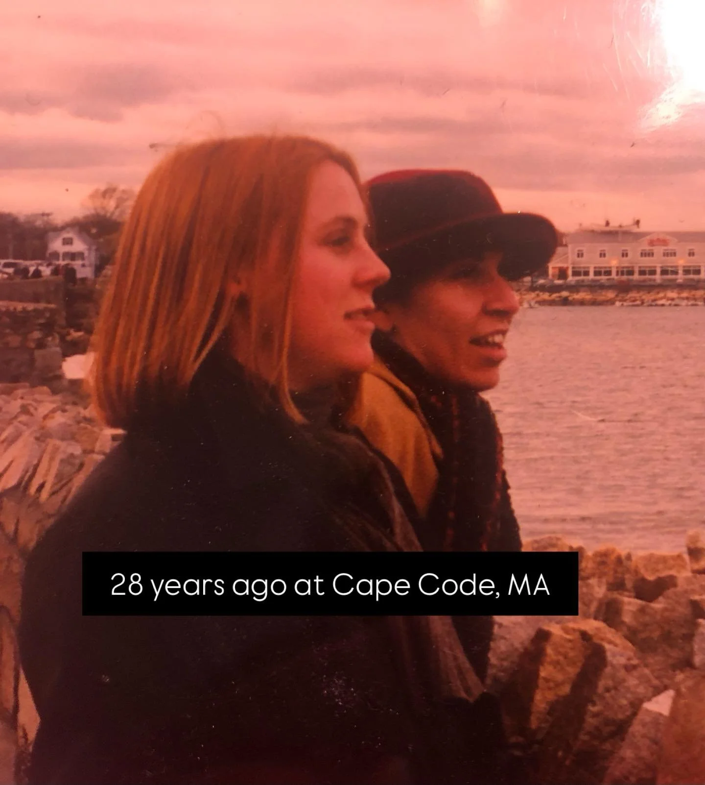 A few years ago (28!) with @ezra_ajksoy at Cape Cod. I spent TG weekend with Ezra when she lived in Boston. We had TG dinner with friends in the same apt JFK lived in when he was in college. Yes, really.