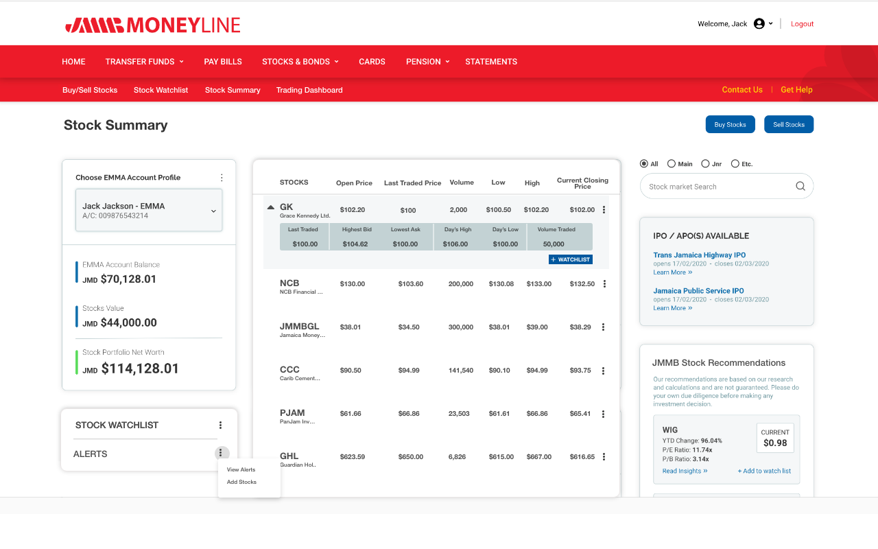 01-Stock Market Summary – main screen.png