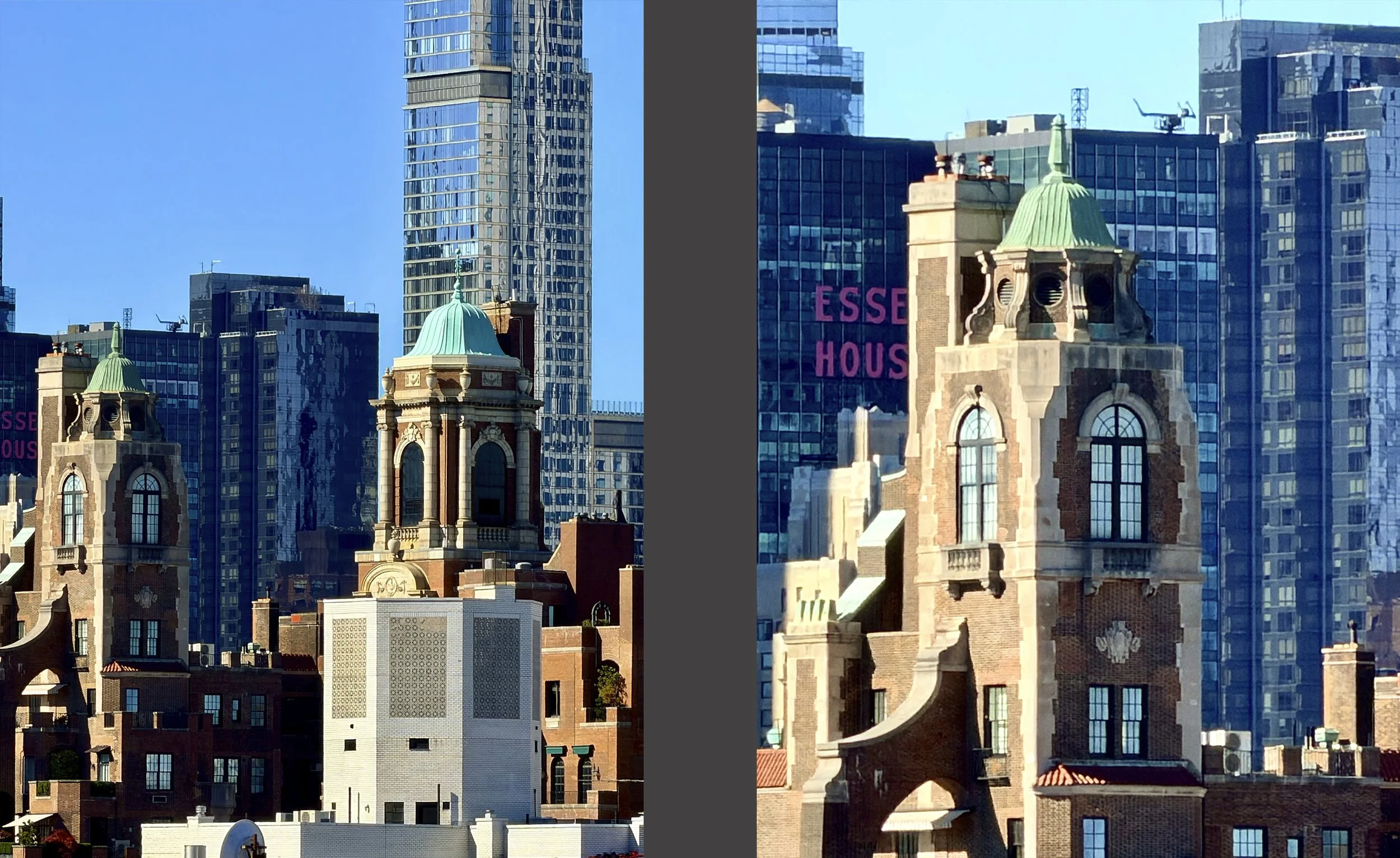  Here’s a church amidst other buildings, and then a close-up of the church. 