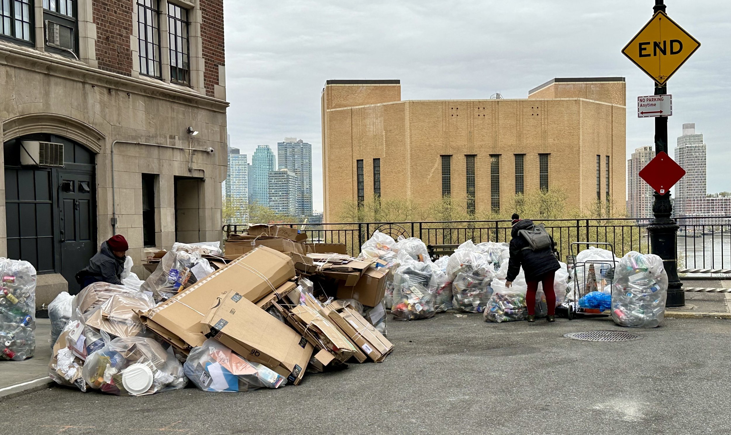 Manhattan also is home to a garbage-filled side, as seen in this photo (2024).