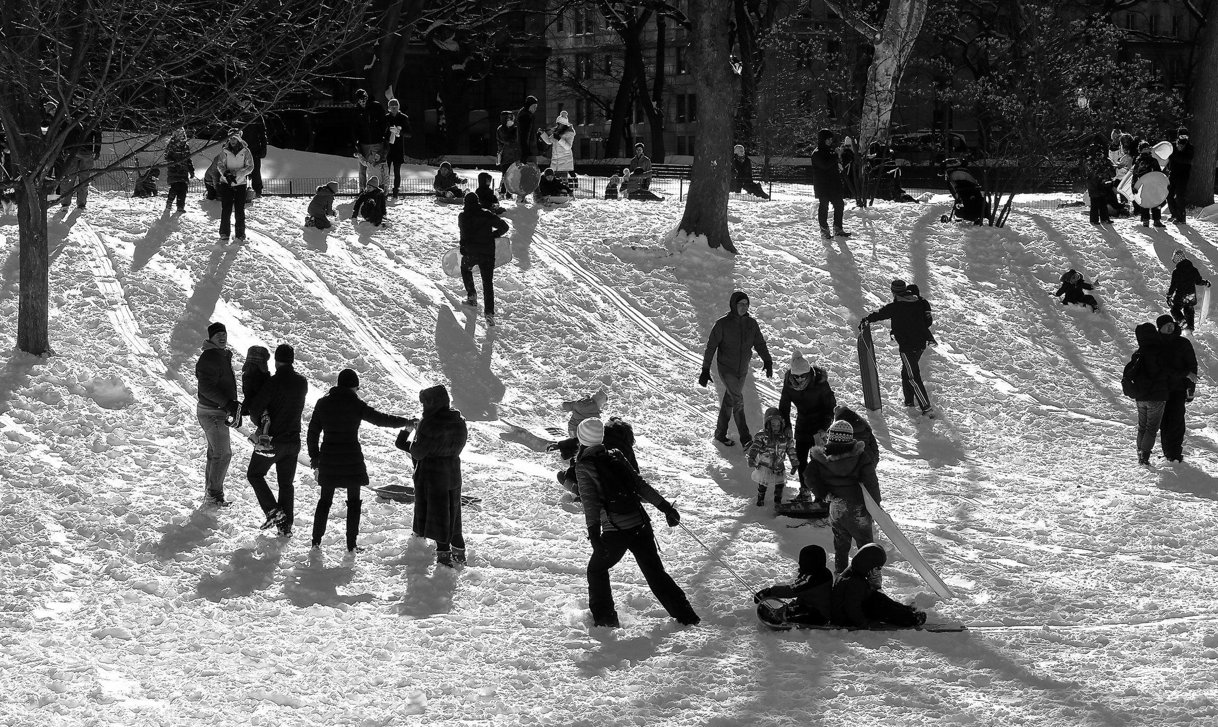  Frankly, the multiple shadows in this shot aren’t worth singling out, but I do like what they add to a Central Park sight I’m fond of. 