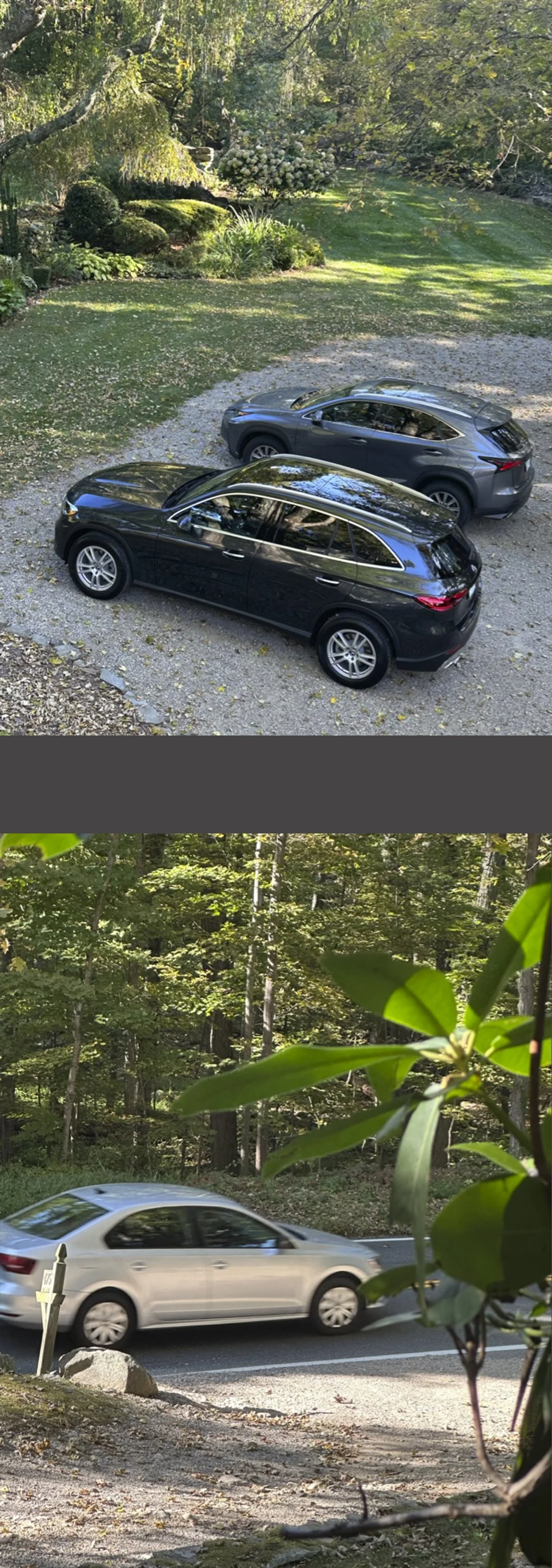 Those are our cars above – and one of theirs below.