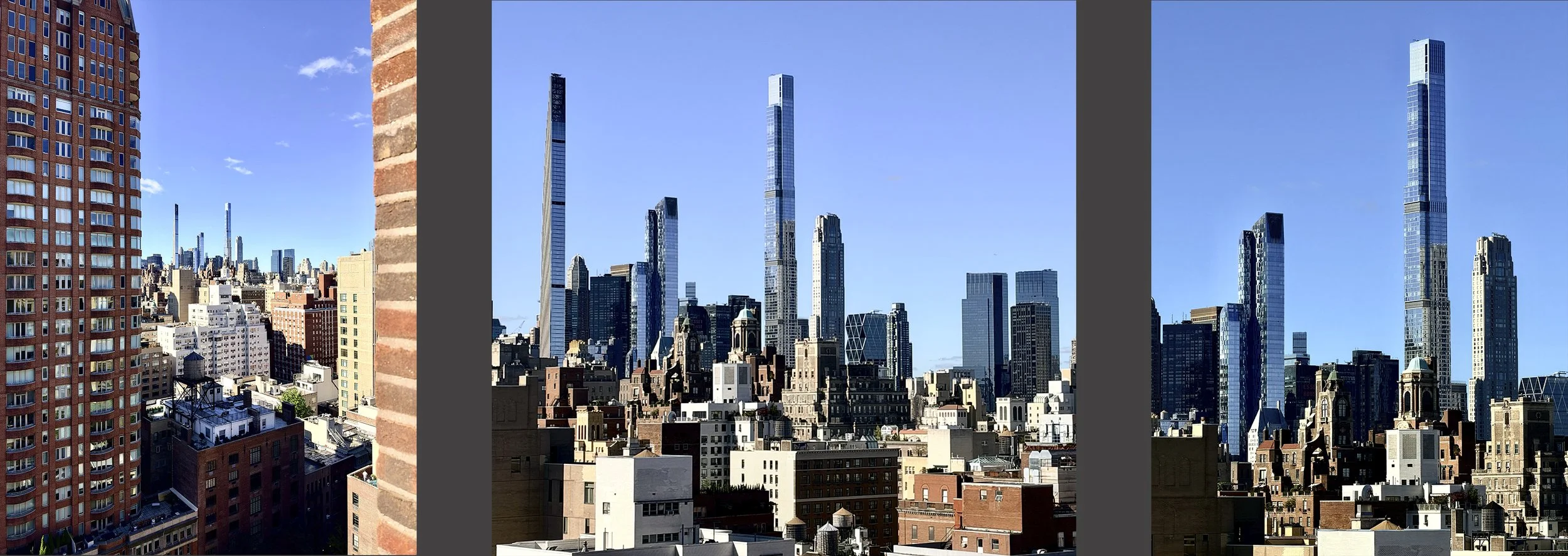  The same with these three shots featuring those tall skinny towers. 