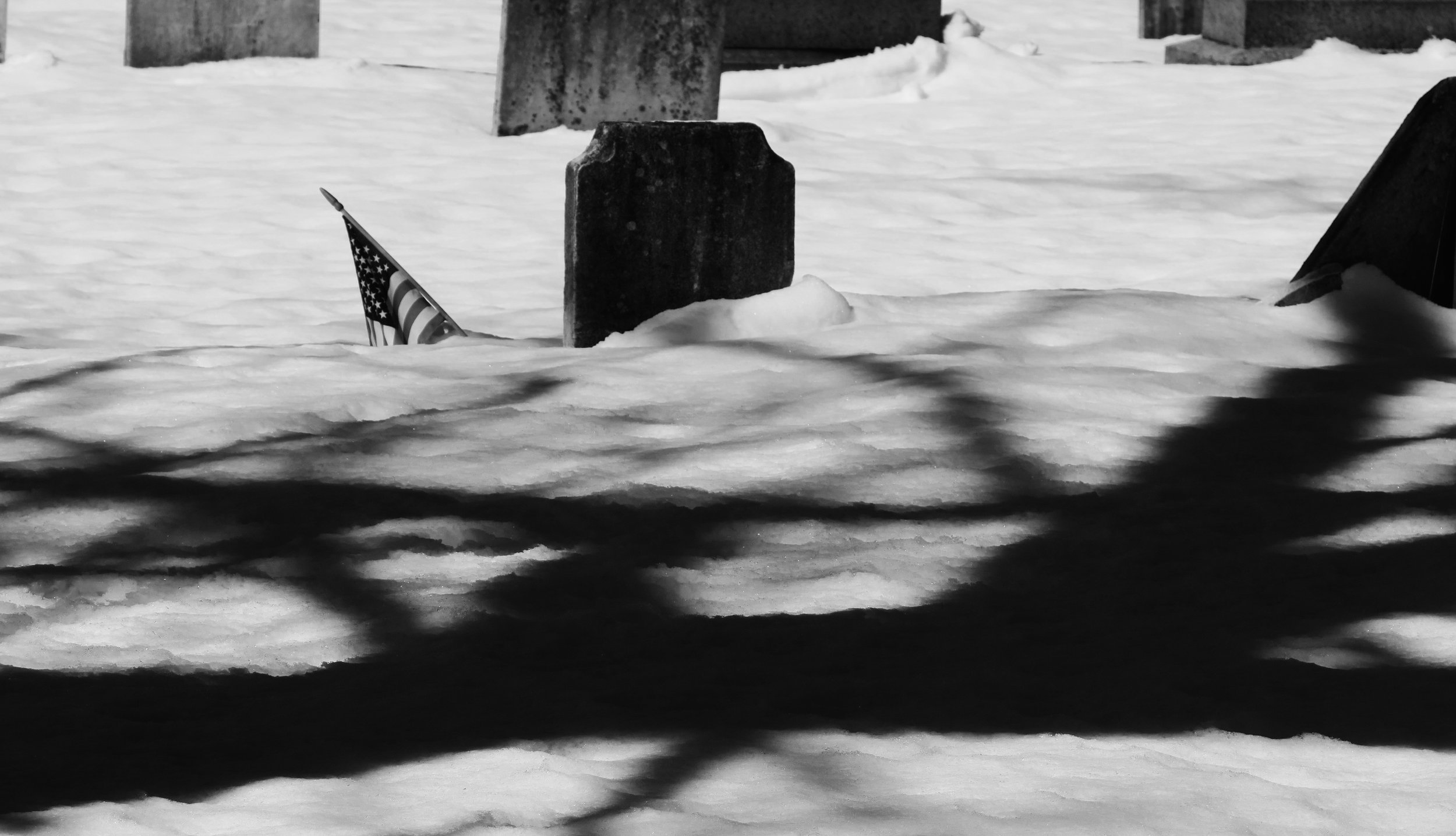  As you might expect, shadows seem very much at home in a cemetery. 