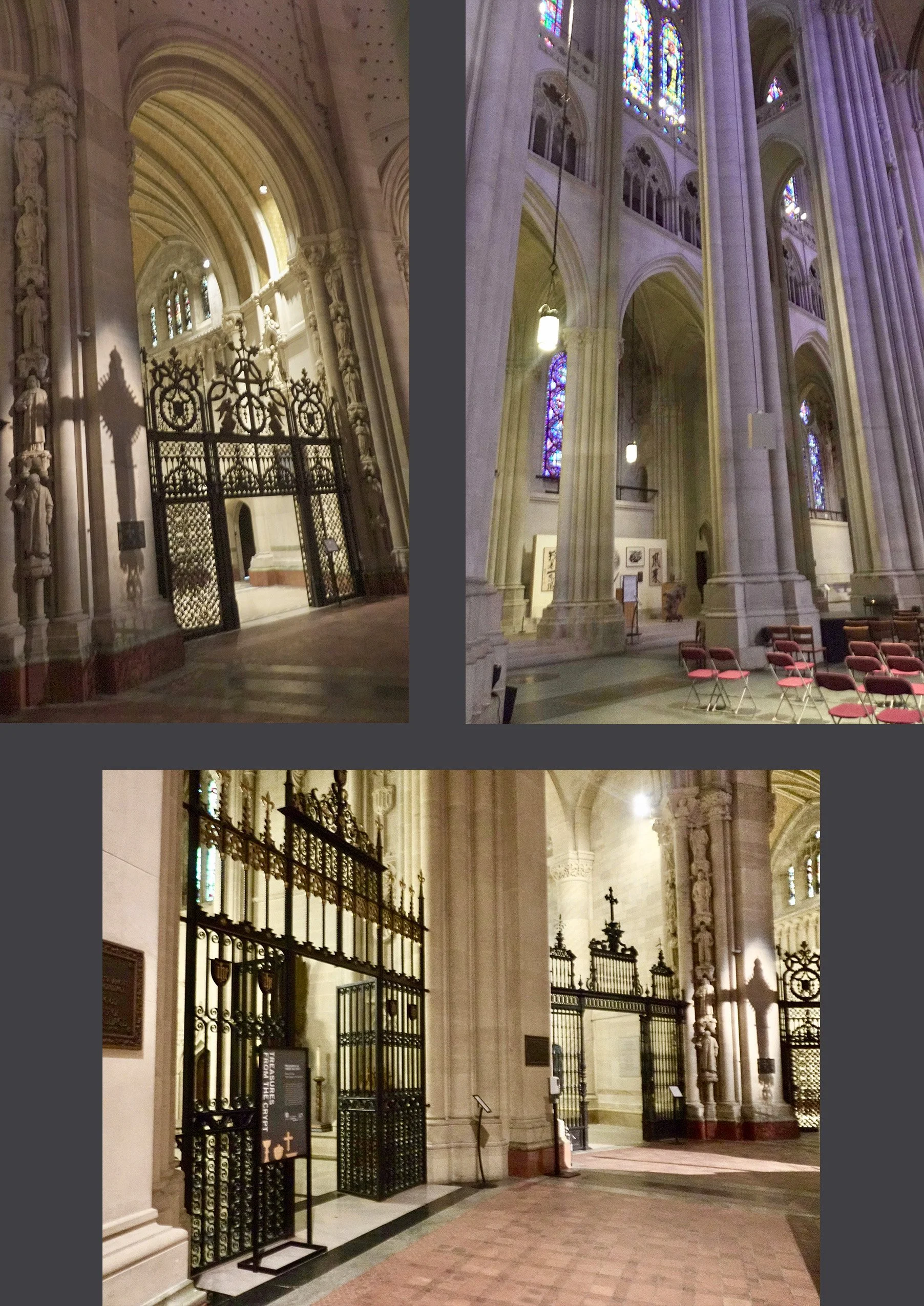 Now we’re inside, and my lens wasn’t wide enough to capture the tops of these structures.