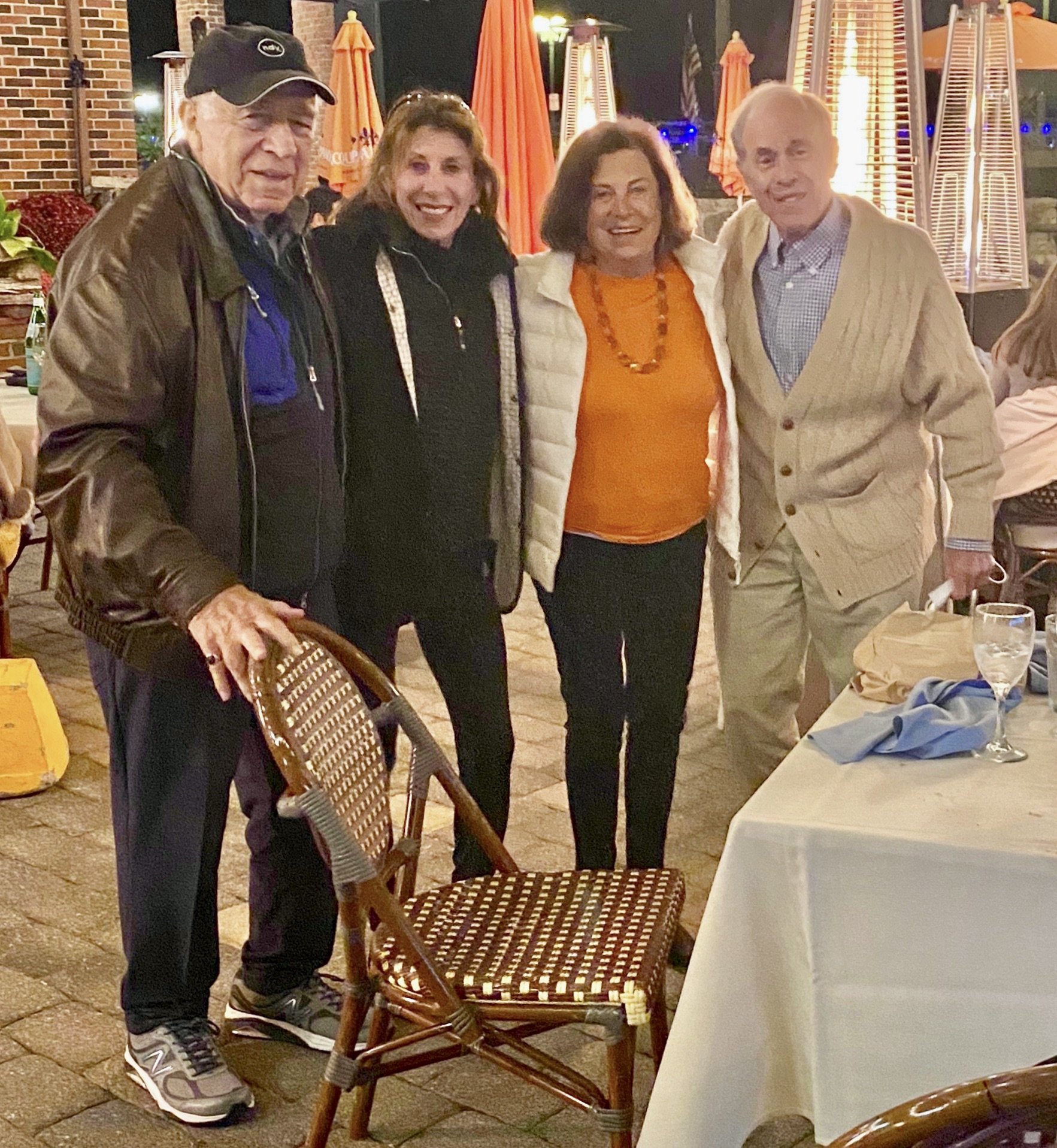  Our dear friends, Carole and Dick, with Barbara and me.  