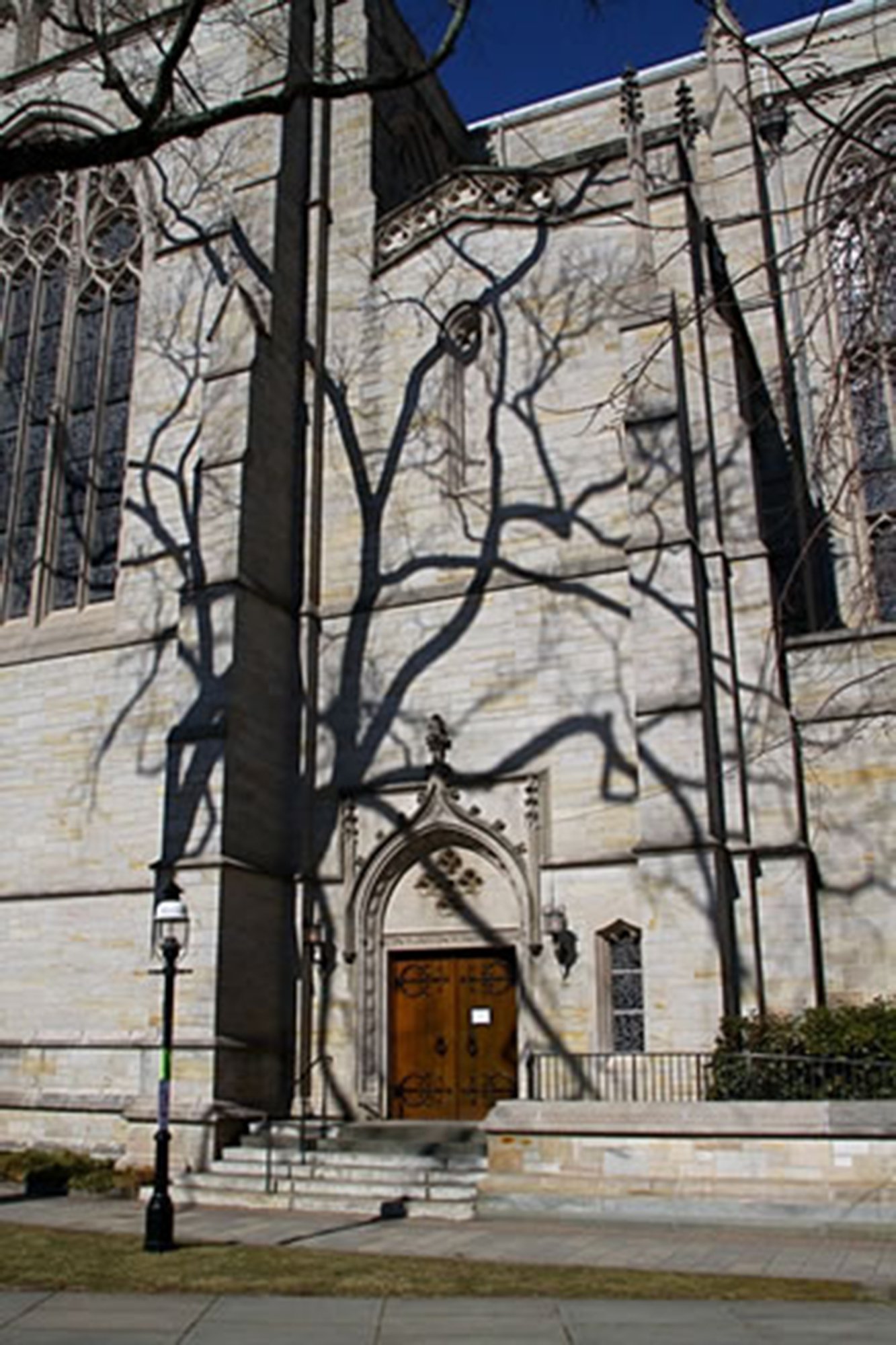  Still at Princeton, some interesting shadows on the outer walls of its handsome cathedral. 