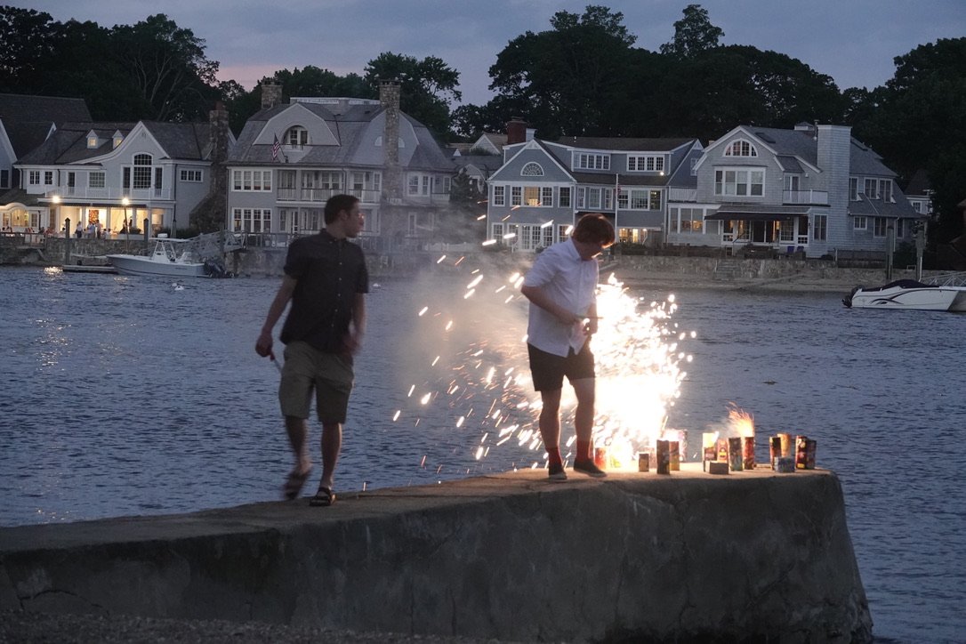 Not all fireworks light the sky; some are grounded like these in CT (2023).