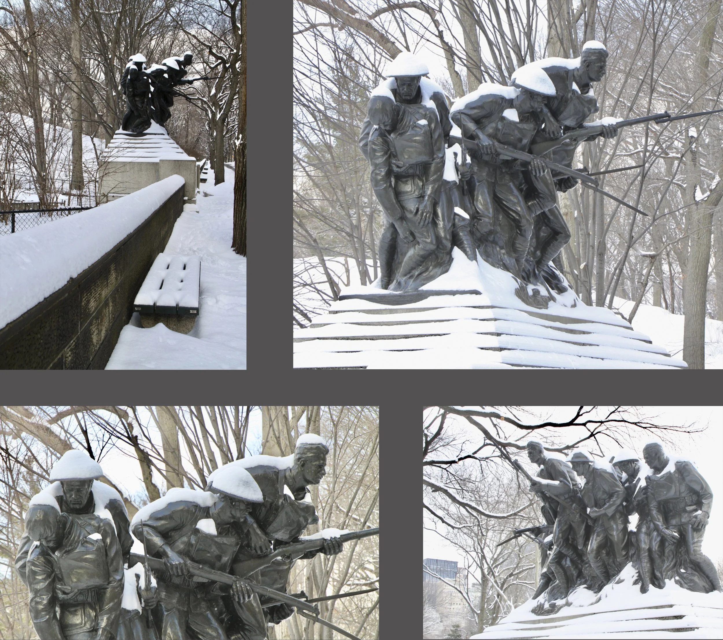 Here’s a well-known statue on the Fifth Avenue perimeter of the Park that commemorates our participation in World War I. 