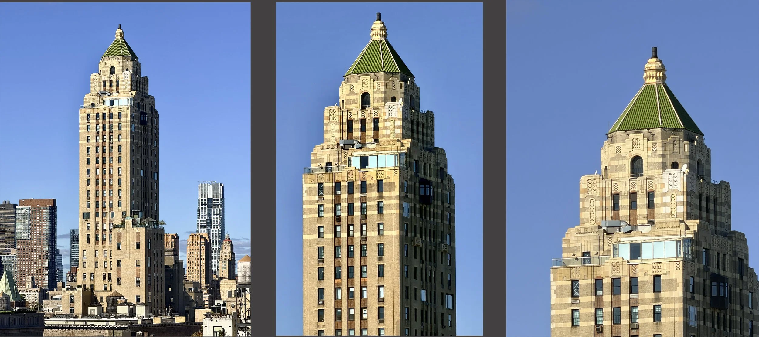  In a similar vein, here’s the Carlyle Hotel at various magnifications. 