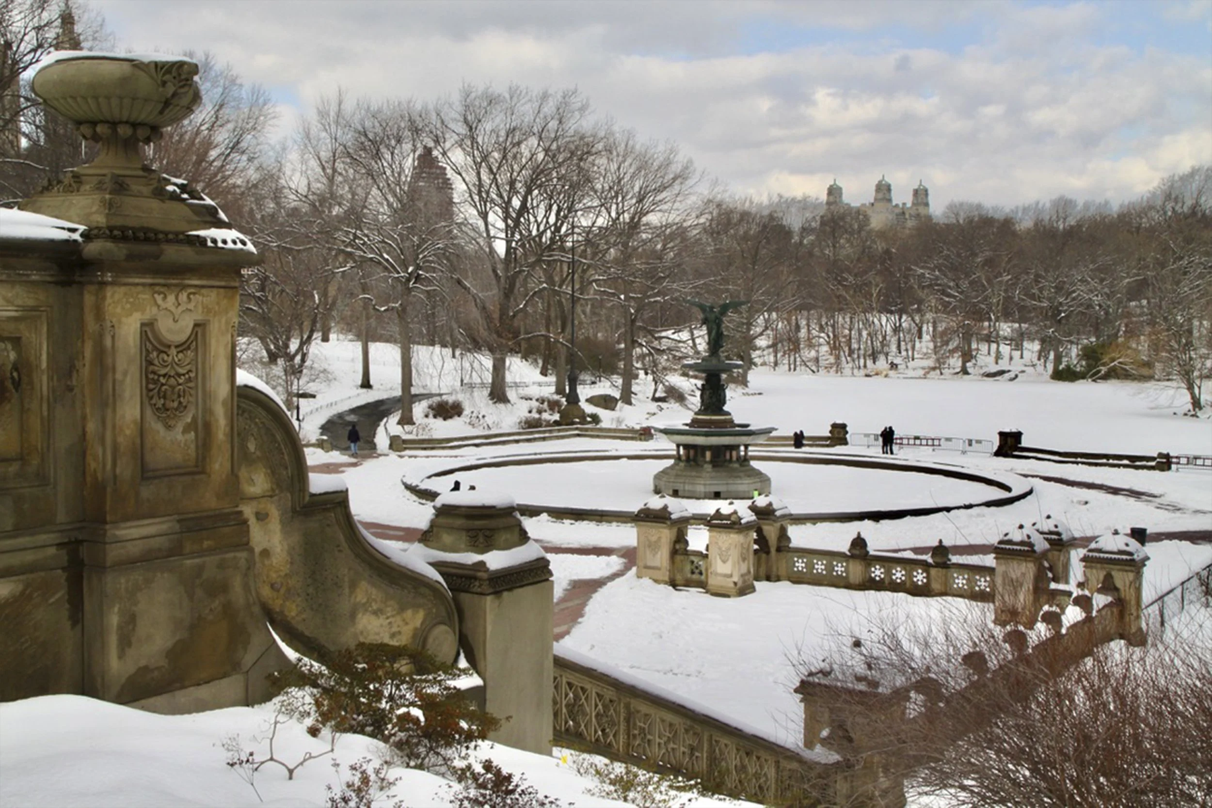  This is a good view of the entire Bethesda complex. 