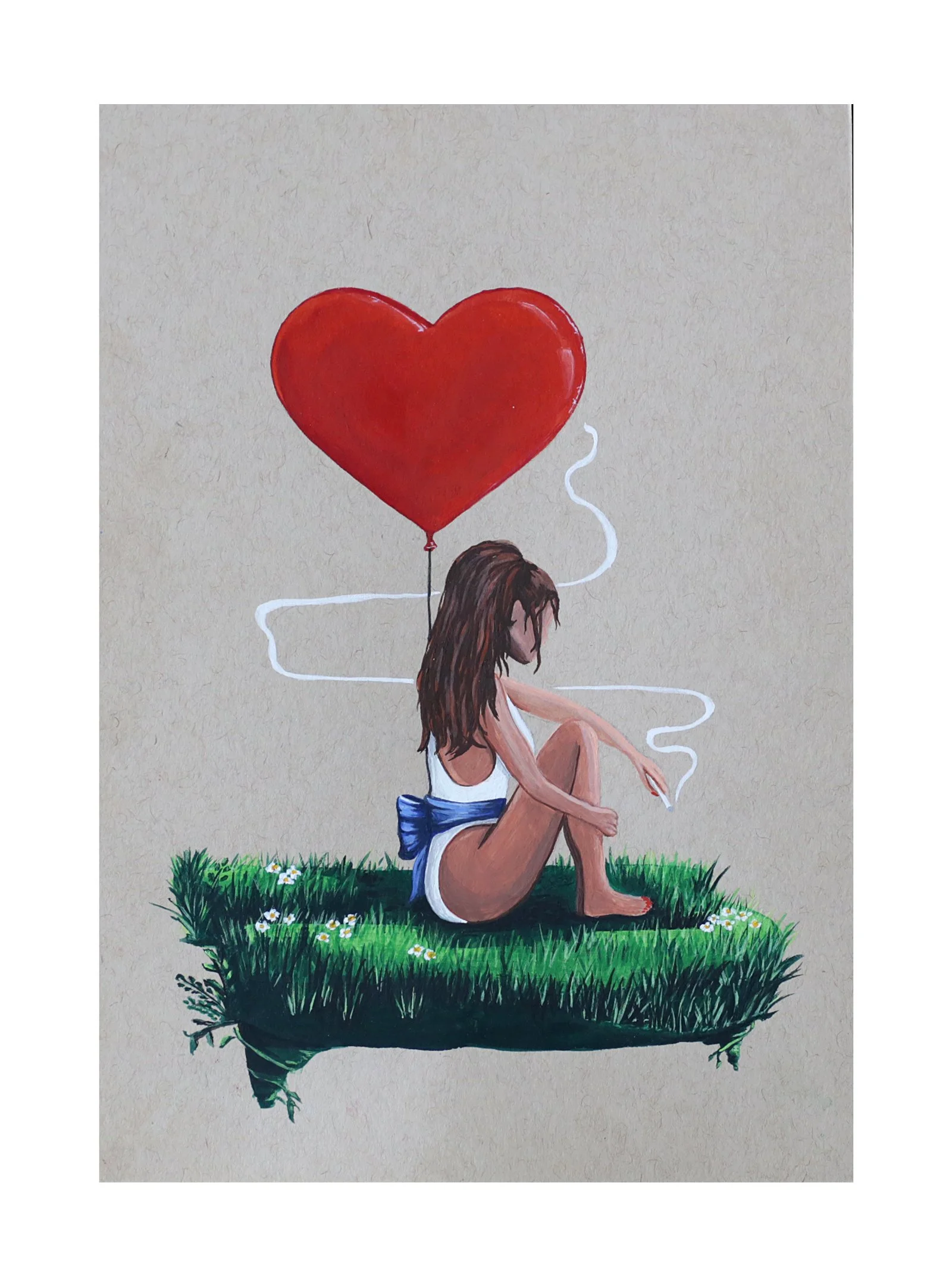 Tethered.