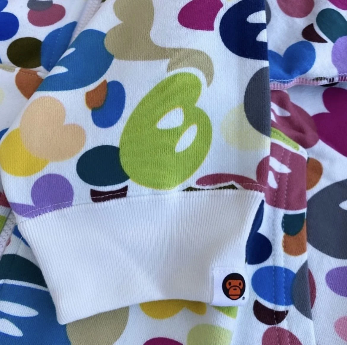 A BATHING APE/BABY MILO MULTI CAMO FULLZIP — COLLECTIVE MILO