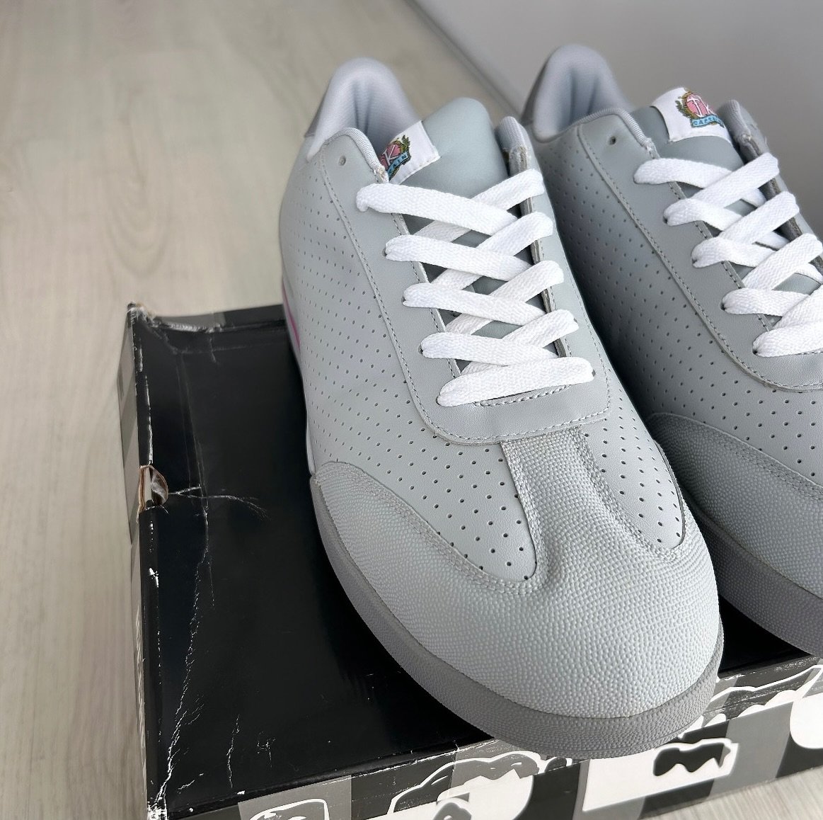 On display is a TK exclusive Reebok X BBC/ICE CREAM Boardflip 🍦

Terry Kennedy (born May 27, 1985) is an American skateboarder from Long Beach, California. 

Also known as TK and Compton-Ass Terry.

He was sponsored by well known brands like Baker S