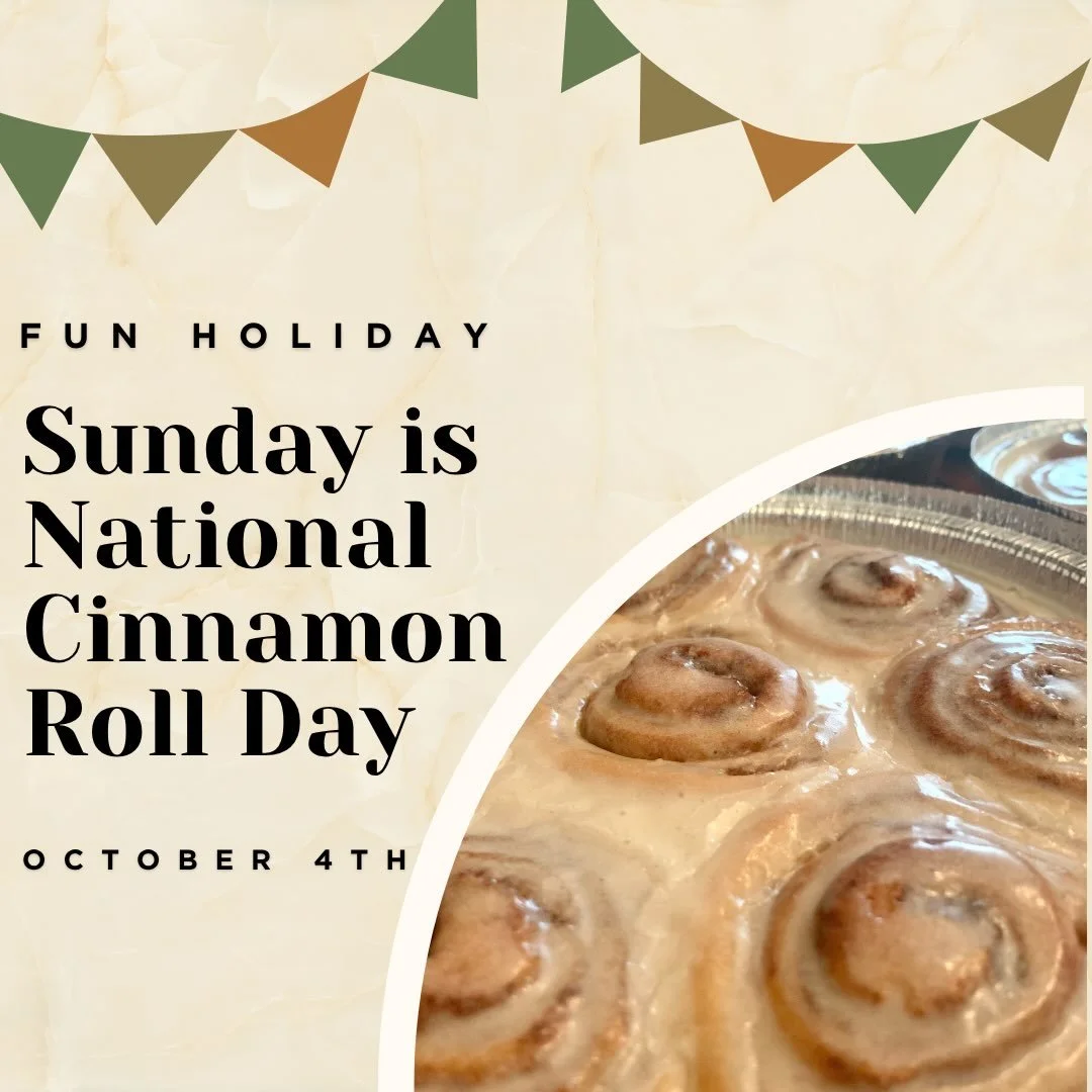 Get your cinnamon rolls tomorrow (Saturday) at one of our markets!

Memorial Village Farmers Market
10840 Beinhorn
9am - 1pm

Sterlings Market
5801 San Felipe
9 am - 1 pm

#sweetrockinrolls #nationalcinnamonrollday #bestcinnamonrollsinhouston #cinnam
