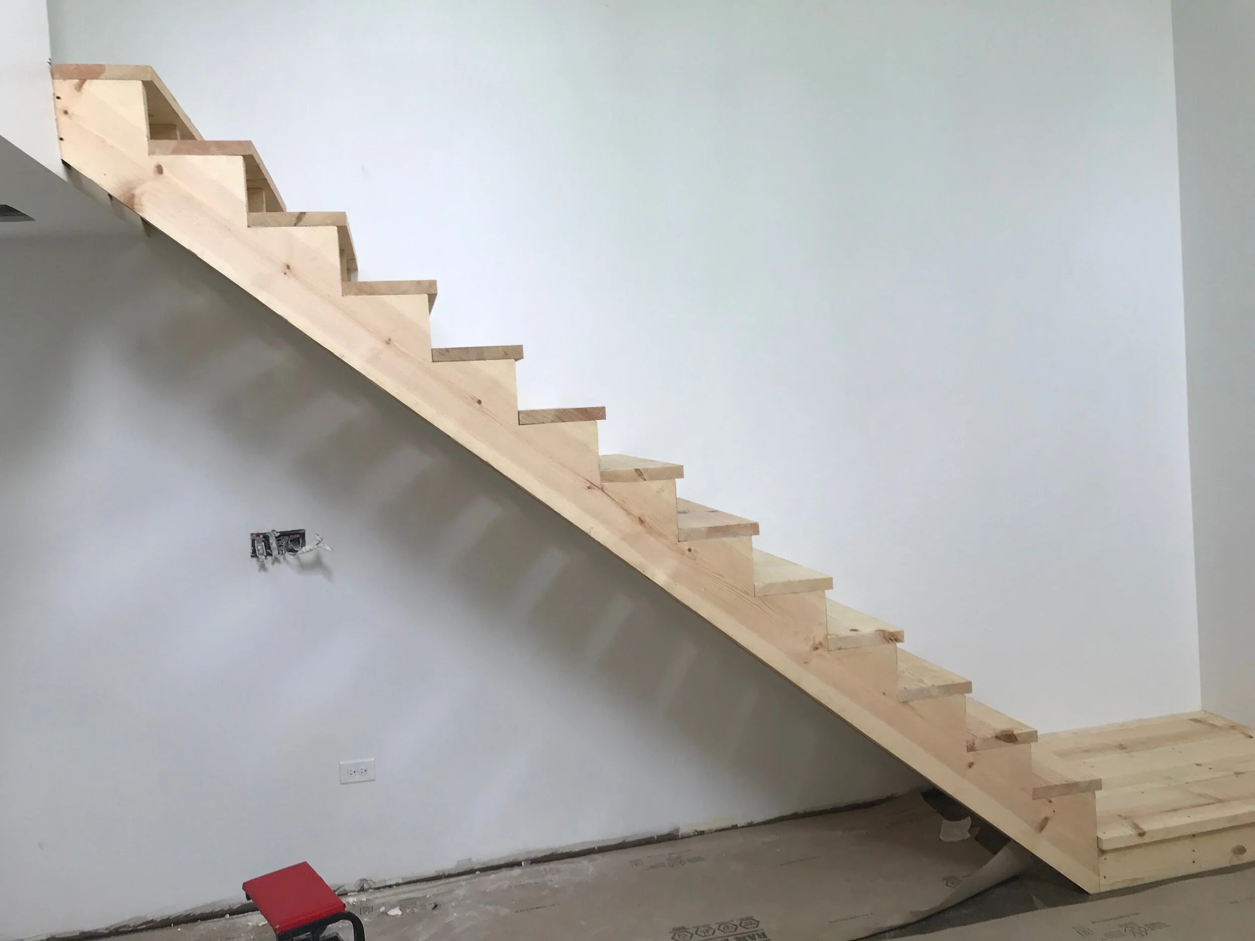 Inside of corrugated home in Chicago 