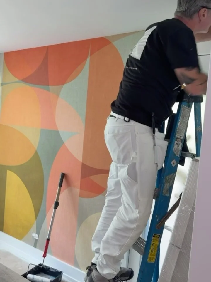 #WallpaperMe 🧡❤️💚
Our client chose to bring some personality into their home with this fun, colorful wallpaper installation. A bold statement can completely transform a space &mdash; don&rsquo;t be afraid to liven it up!

#coenconstructionservices 