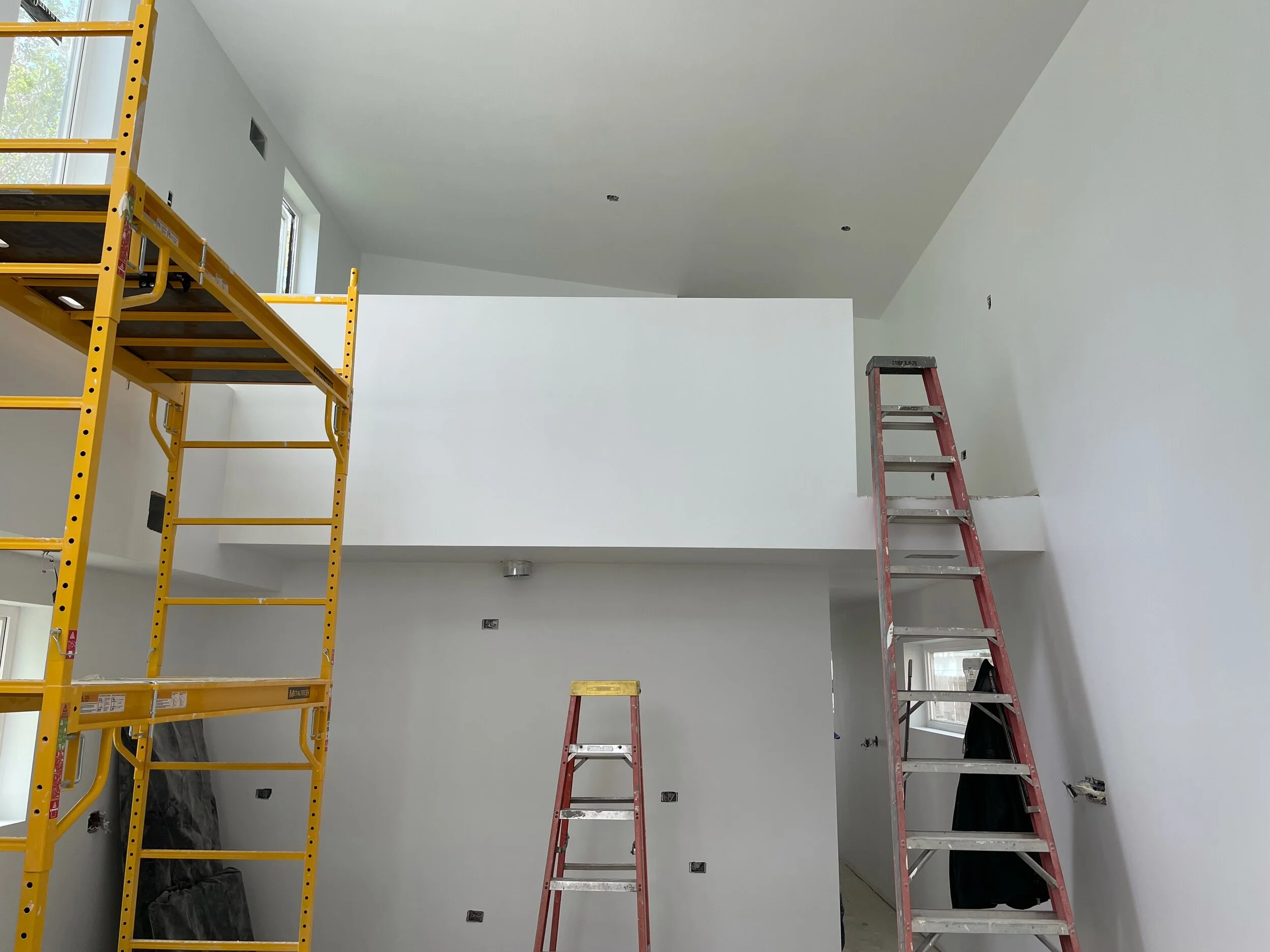 Inside of corrugated home in Chicago 