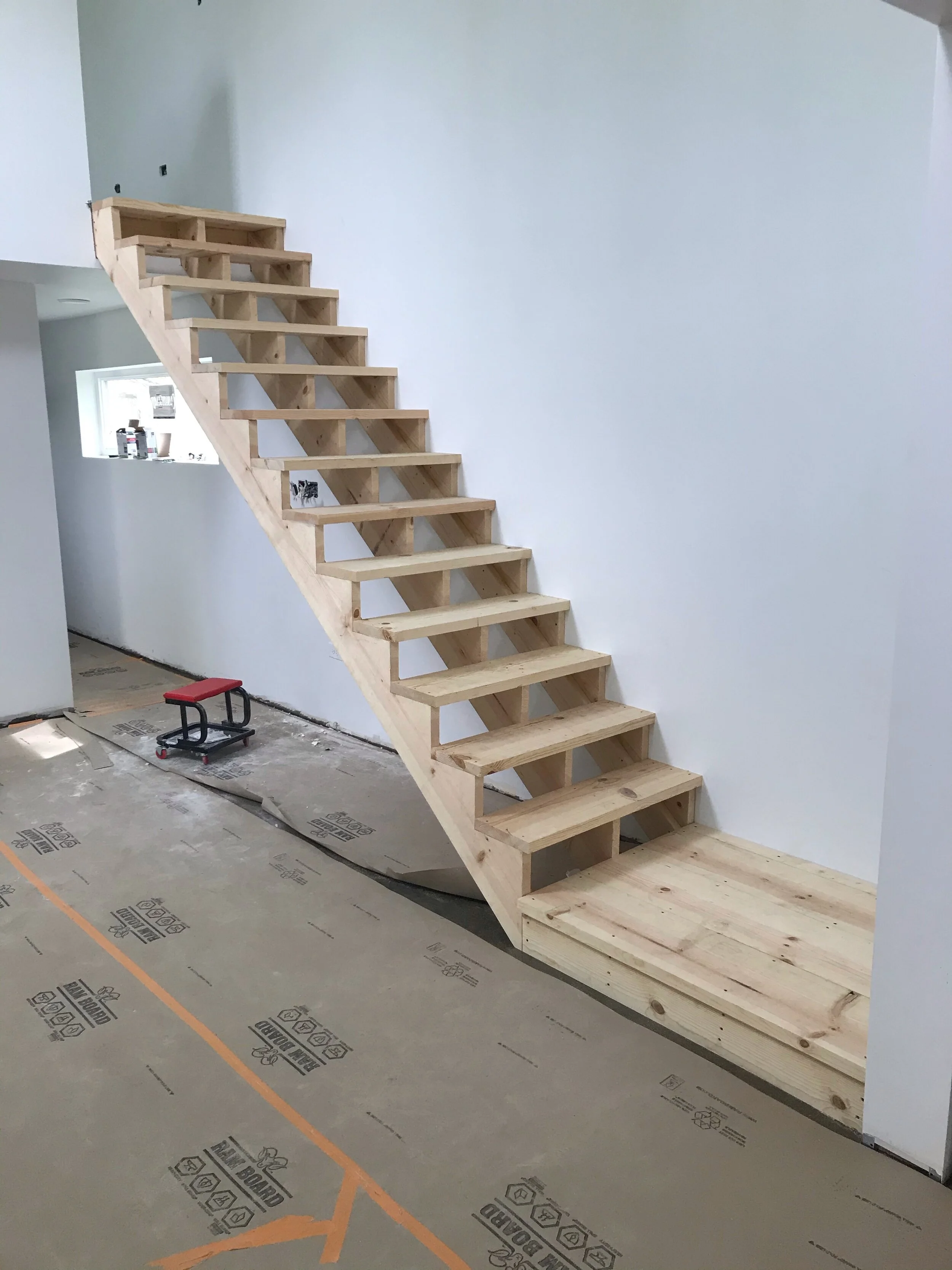 Inside of corrugated home in Chicago 