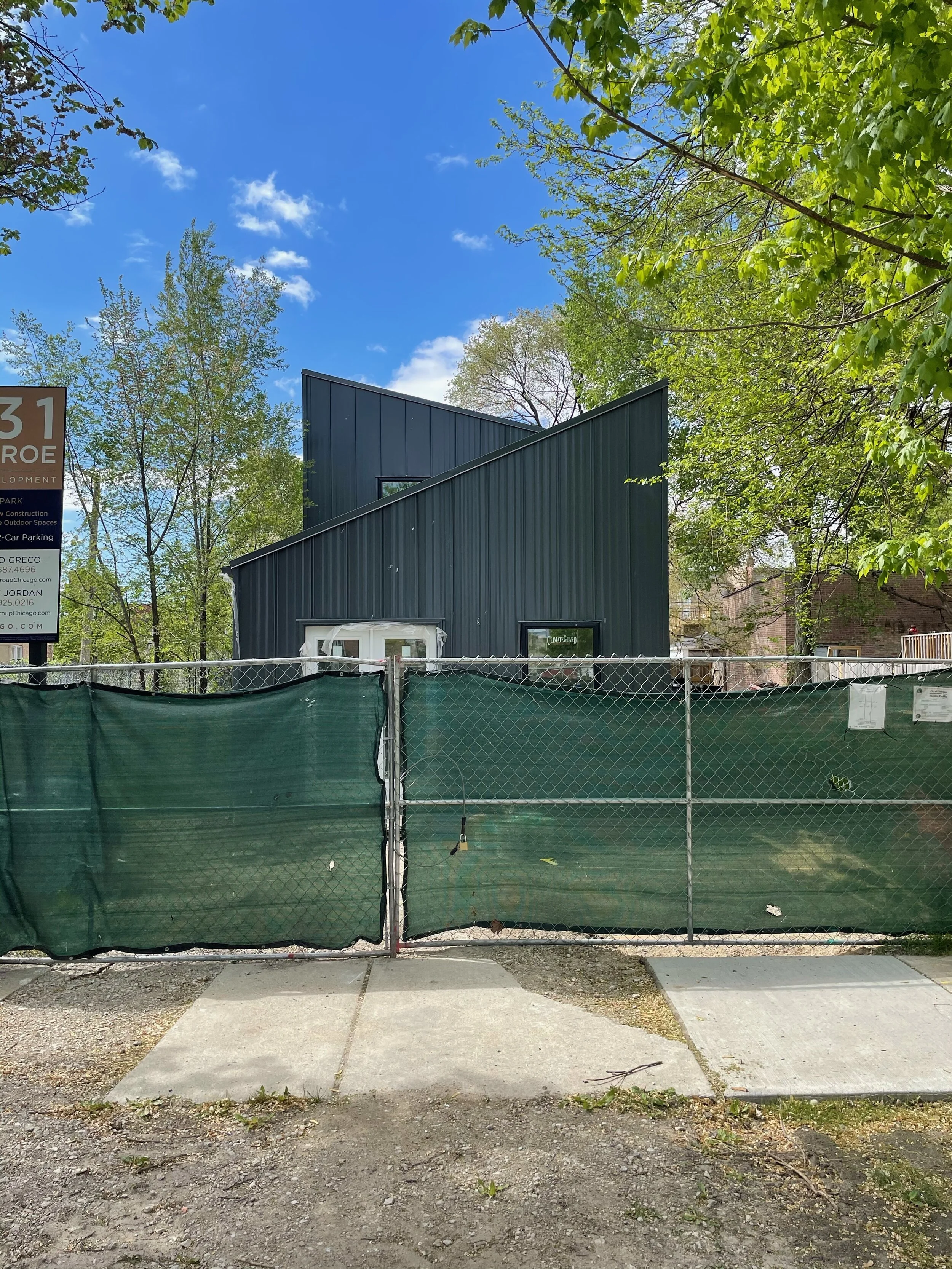 Corrugated single family home in Chicago