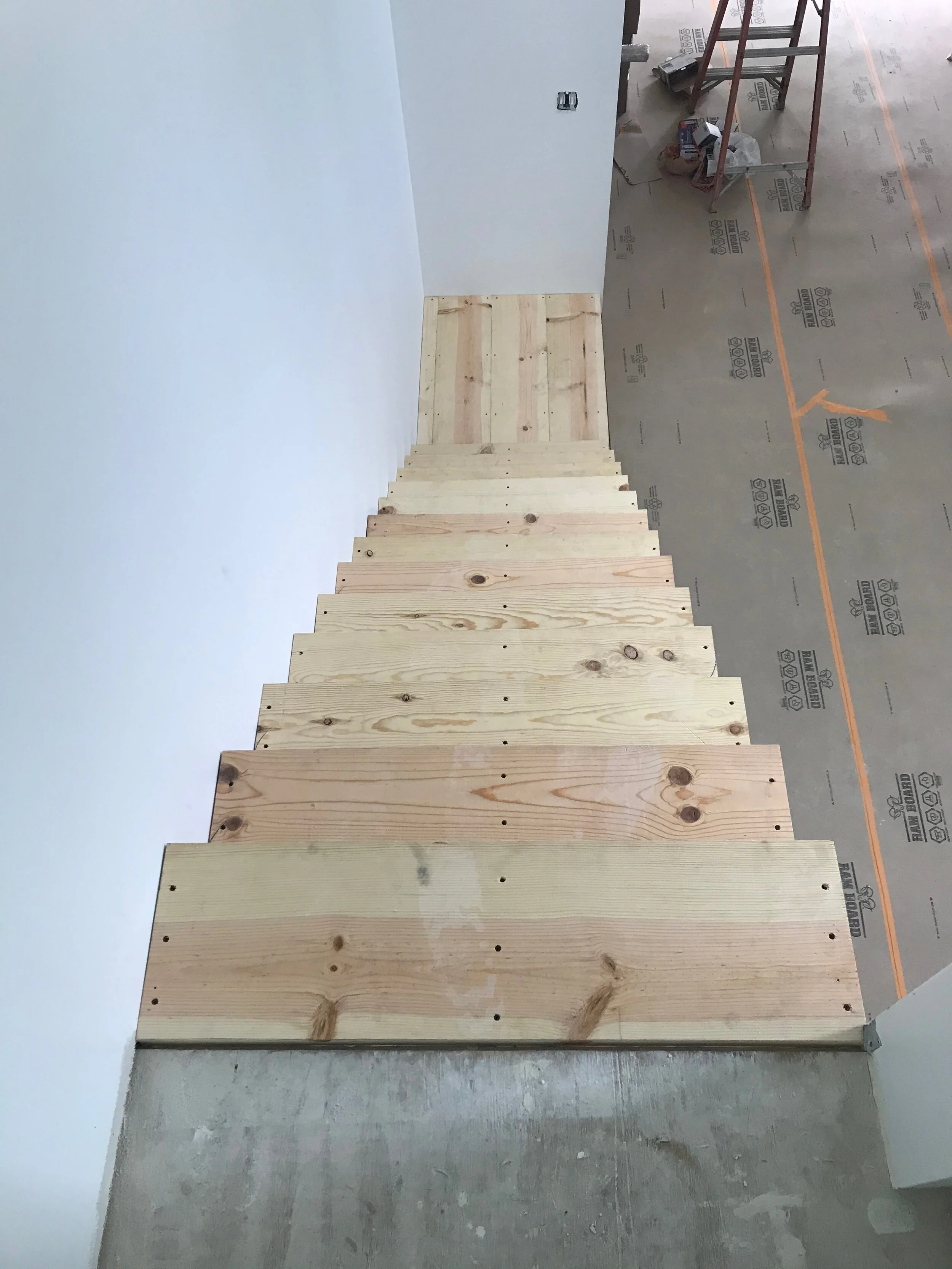 Inside of corrugated home in Chicago 