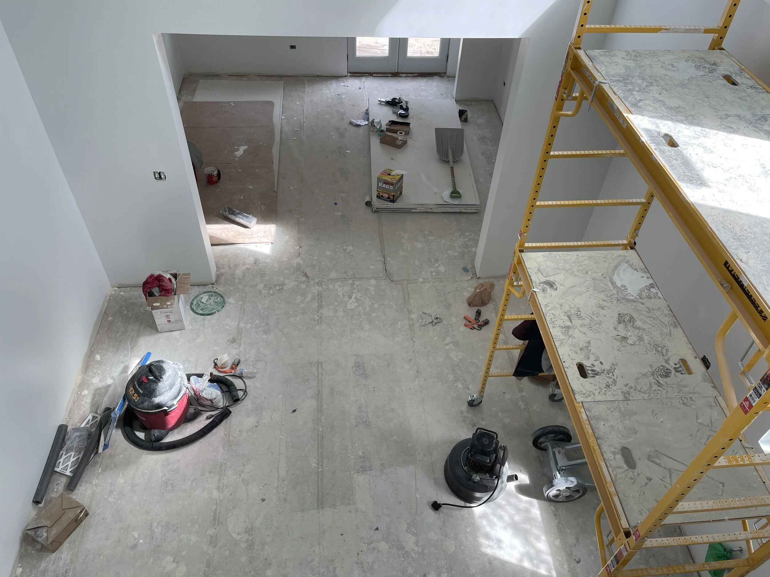 Inside of corrugated home in Chicago 