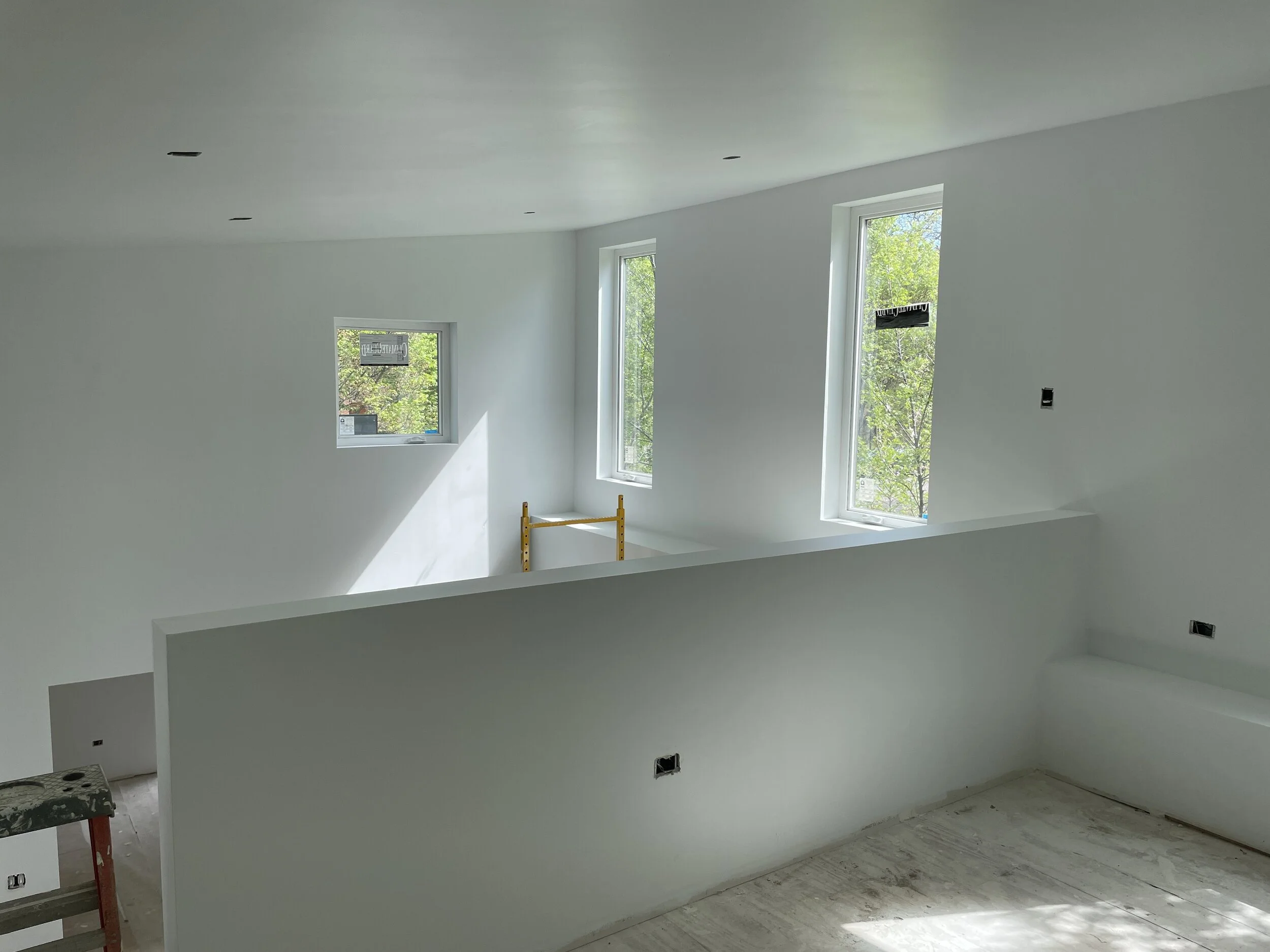 Inside of corrugated home in Chicago 