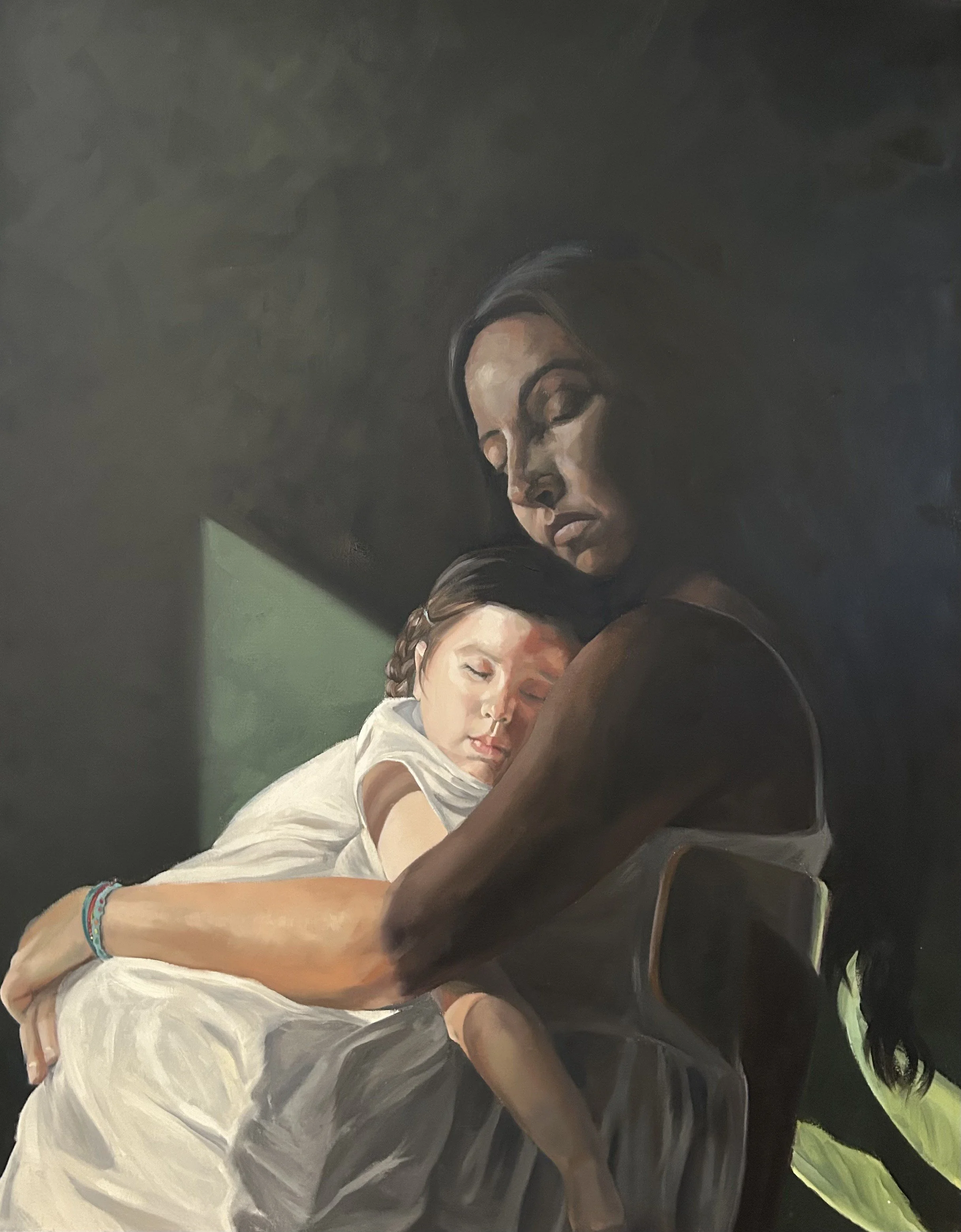 Diptych Pt 1: You Are My Sunshine. Oil on Canvas. 2025. 35" x 45"