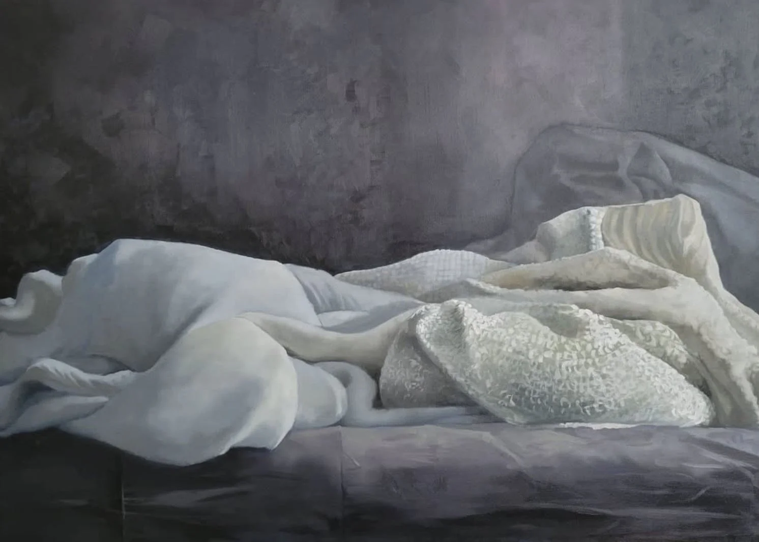 Blanket Still Life. Oil on Canvas. 2020. 36" x 48" (sold)