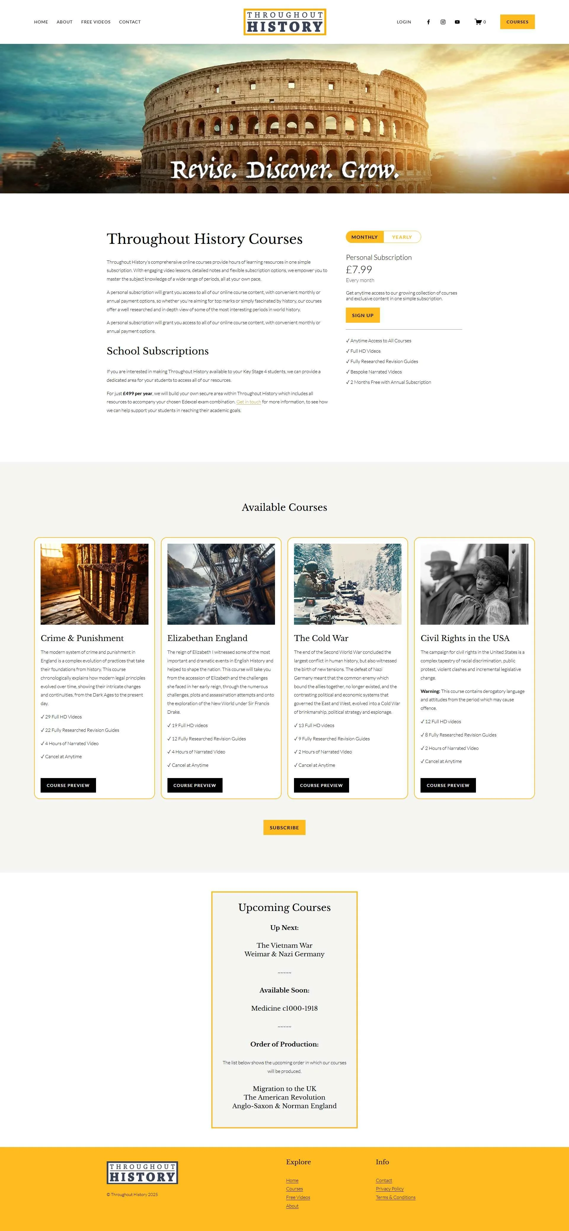 Throughout-History-online-courses-web-design