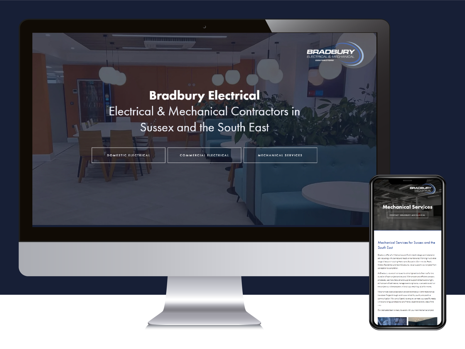 Electrician Web Design in Hove, Sussex | Bradbury Electrical