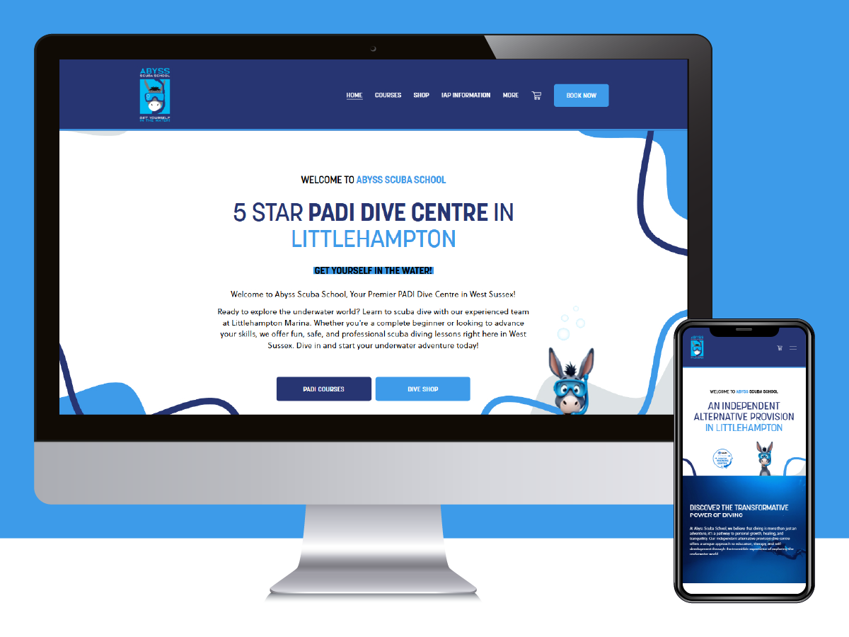 Scuba Dive Centre Website Design &amp; Booking System