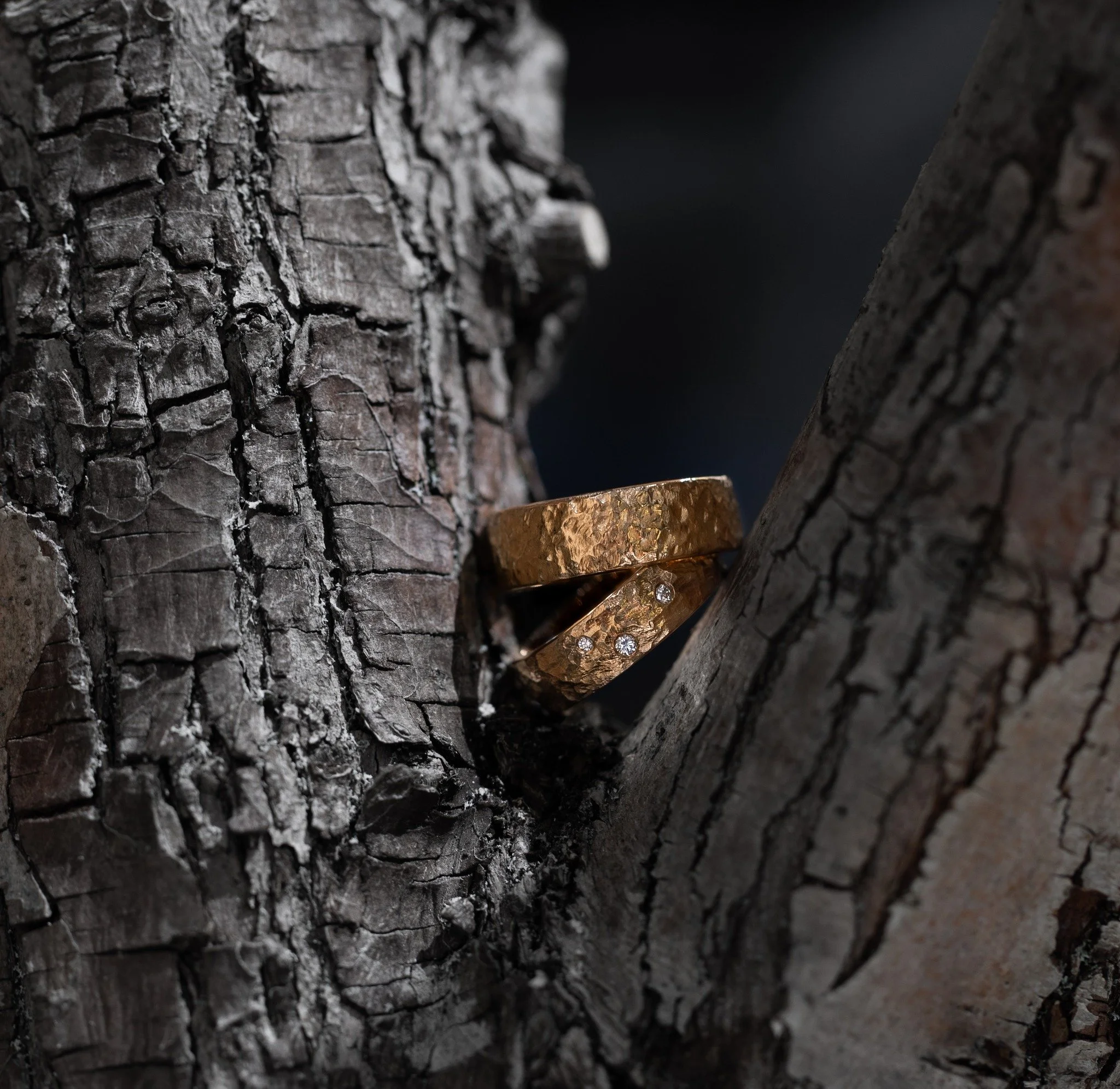 𝐄𝐯𝐢𝐠𝐡𝐞𝐝𝐬𝐫𝐢𝐧𝐠𝐞𝐧

En cirkel uden begyndelse og ende, et stille symbol p&aring; det, der varer.

Formet i 18k guld med klare diamanter som sm&aring; lys i bev&aelig;gelse.

B&aring;ret t&aelig;t p&aring; huden som en p&aring;mindelse om fo